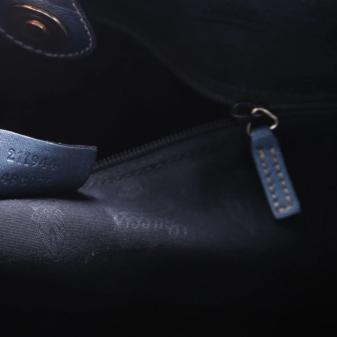 211944 Sukey GG Leather Medium Blue - Image 9