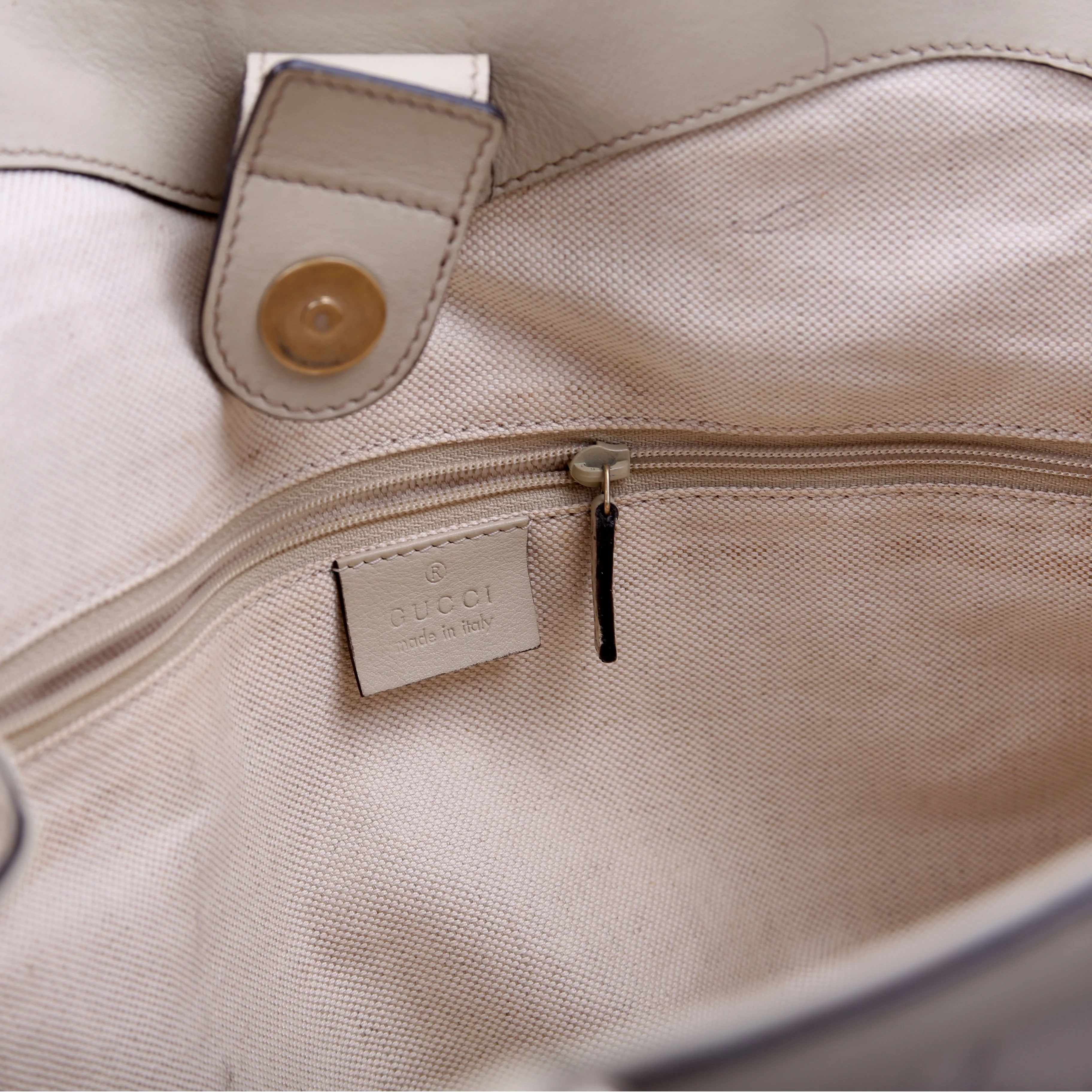 211944 Sukey GG Leather Medium Cream - Image 11