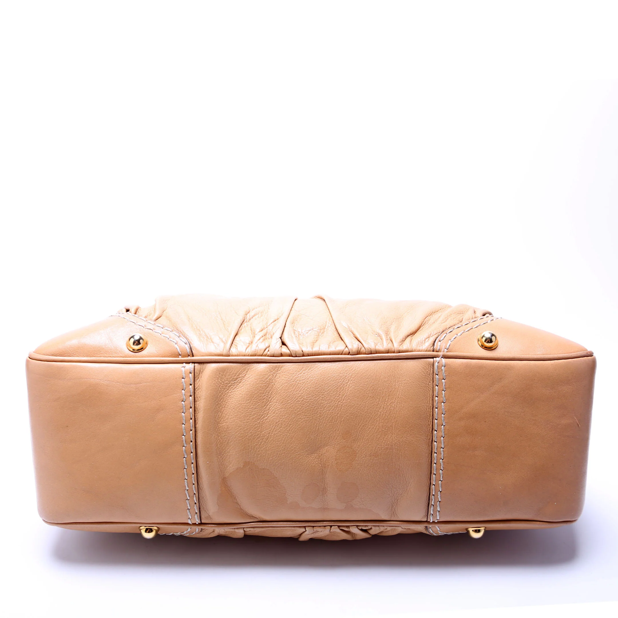 211966 Calfskin Jockey Hobo Large Tan - Image 4