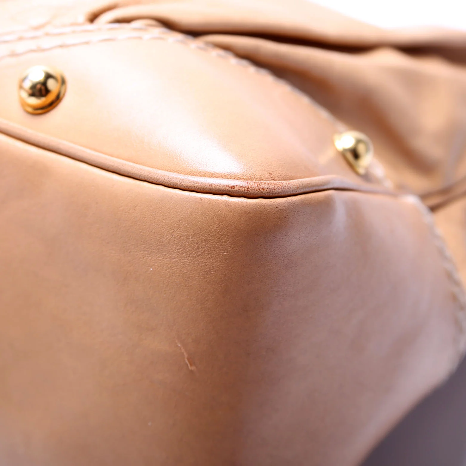 211966 Calfskin Jockey Hobo Large Tan - Image 7