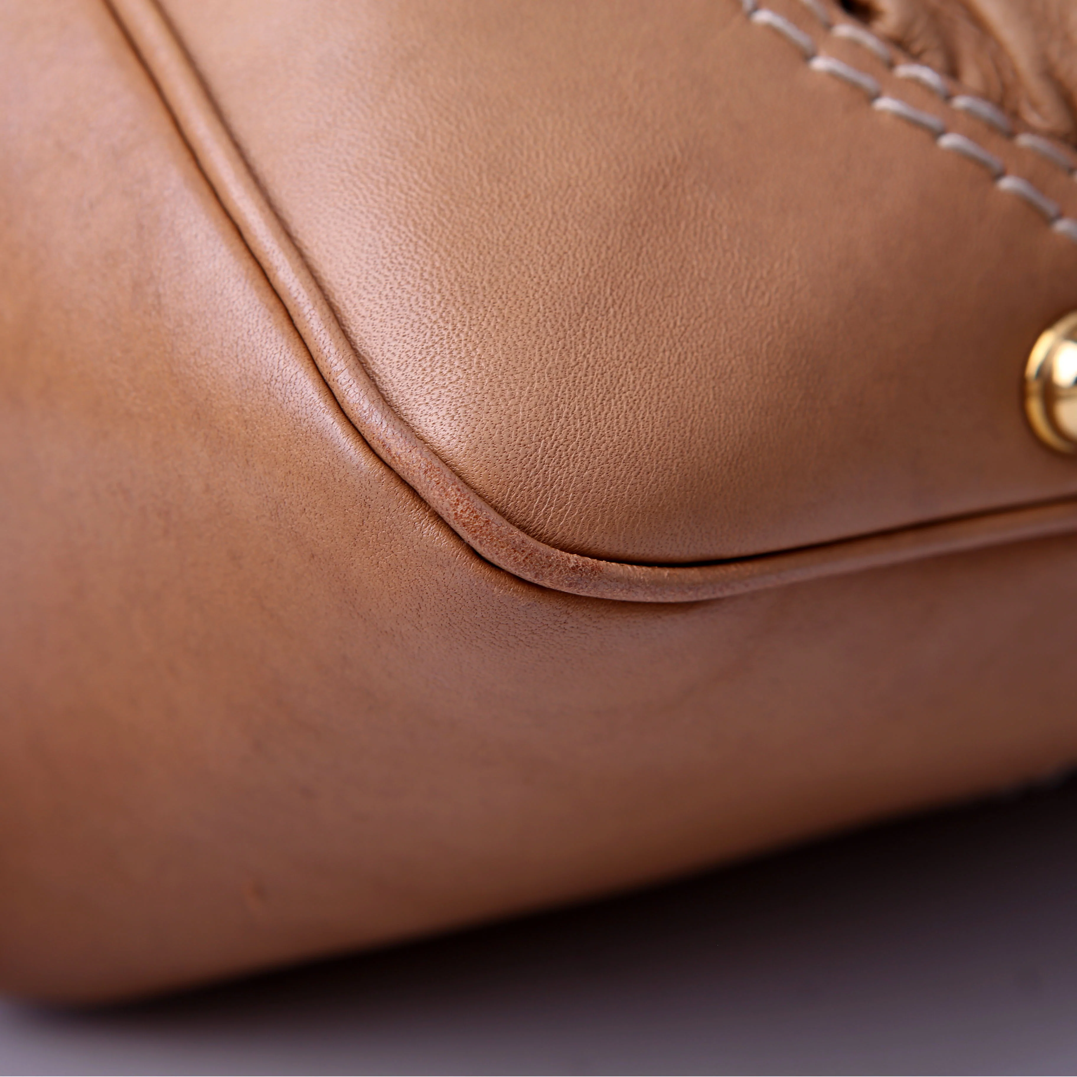 211966 Calfskin Jockey Hobo Large Tan - Image 8