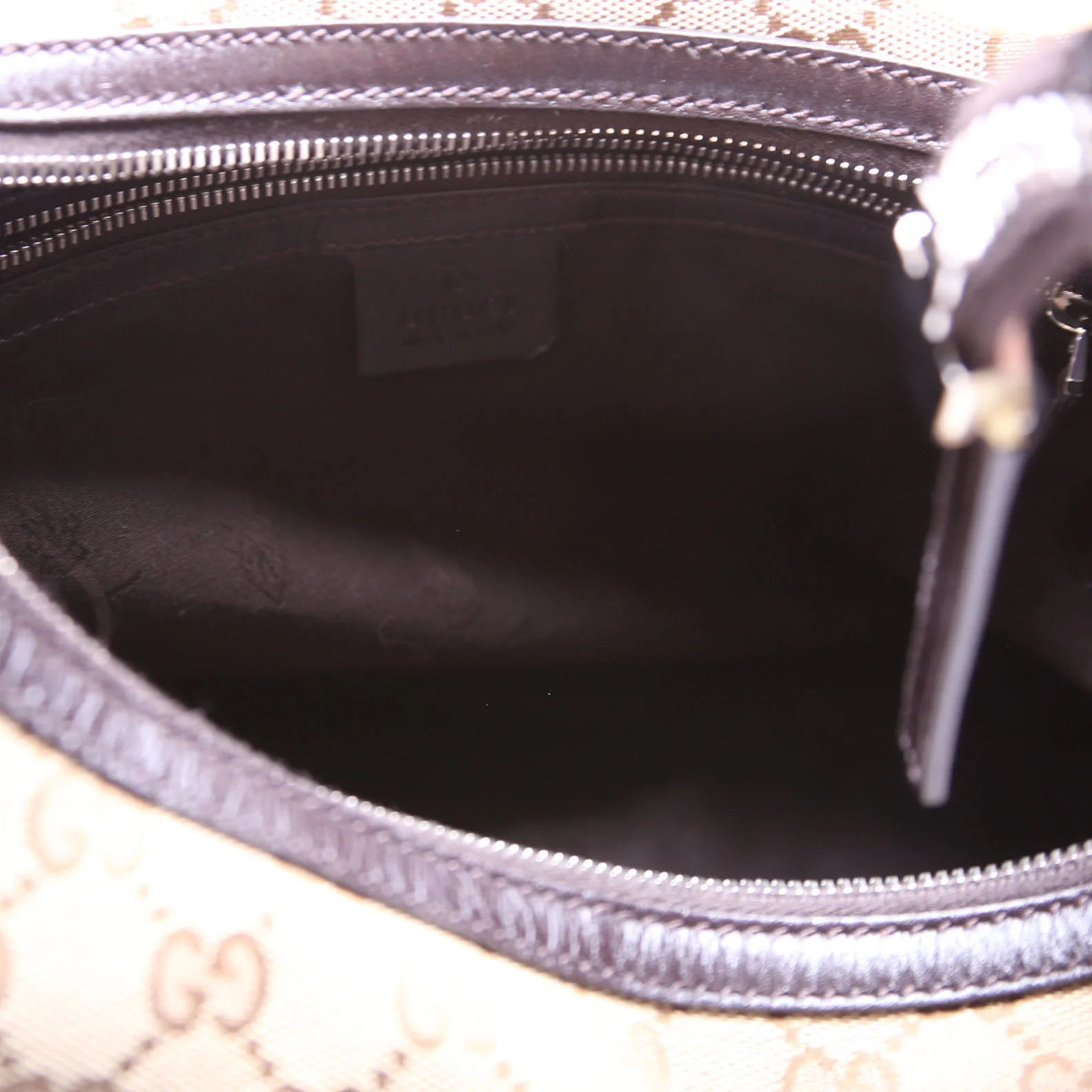 232945 GG Canvas Twins Hobo Large Beige/Brown - Image 10