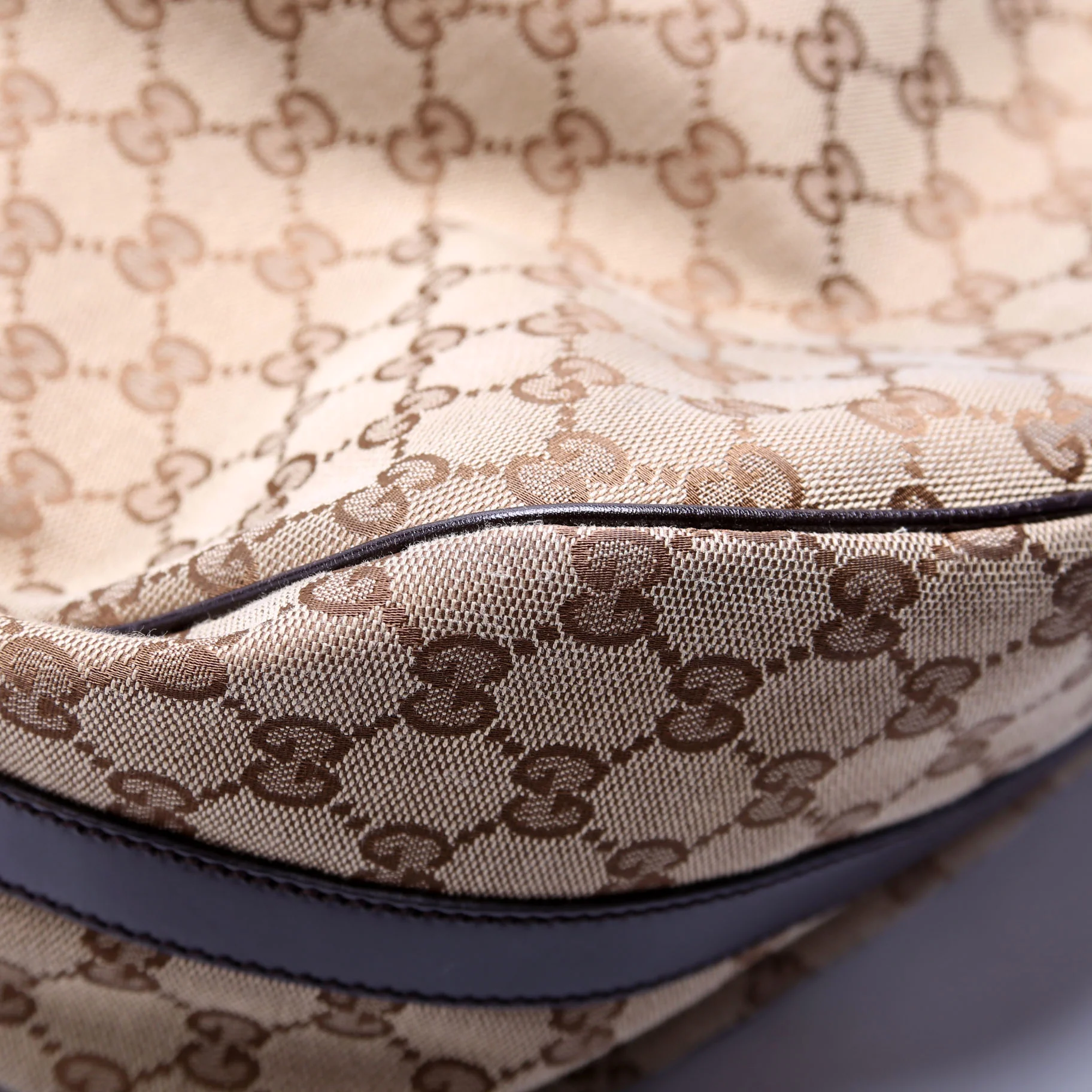 232945 GG Canvas Twins Hobo Large Beige/Brown - Image 5