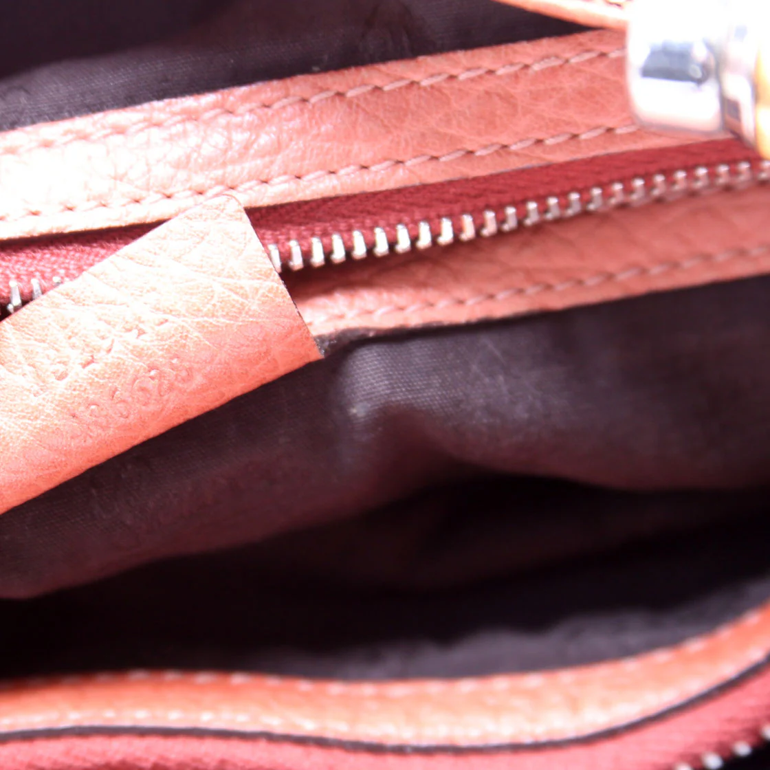 232947 GG Canvas Bamboo Tote - Image 13