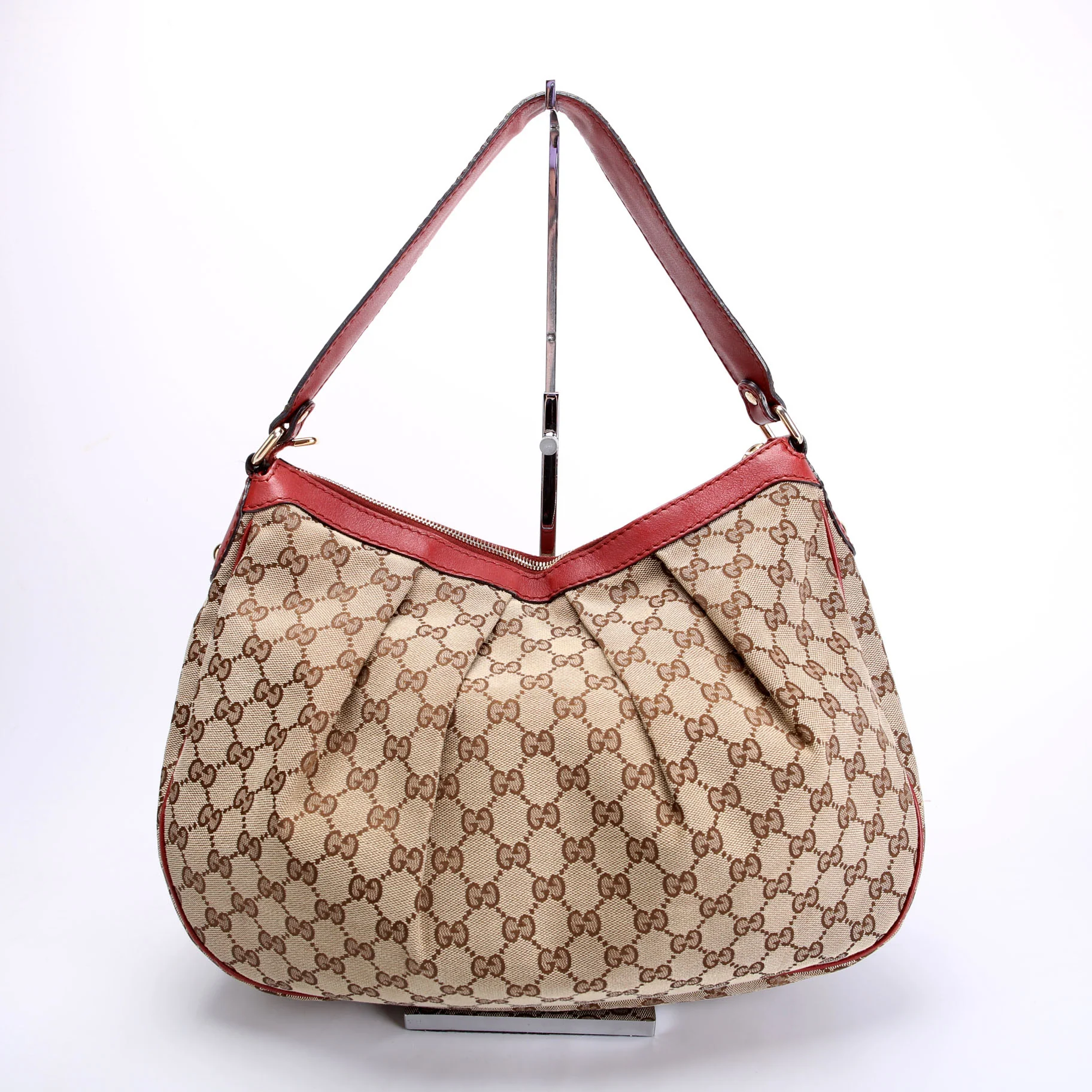 232955 Sukey Canvas Hobo Medium Red - Image 3