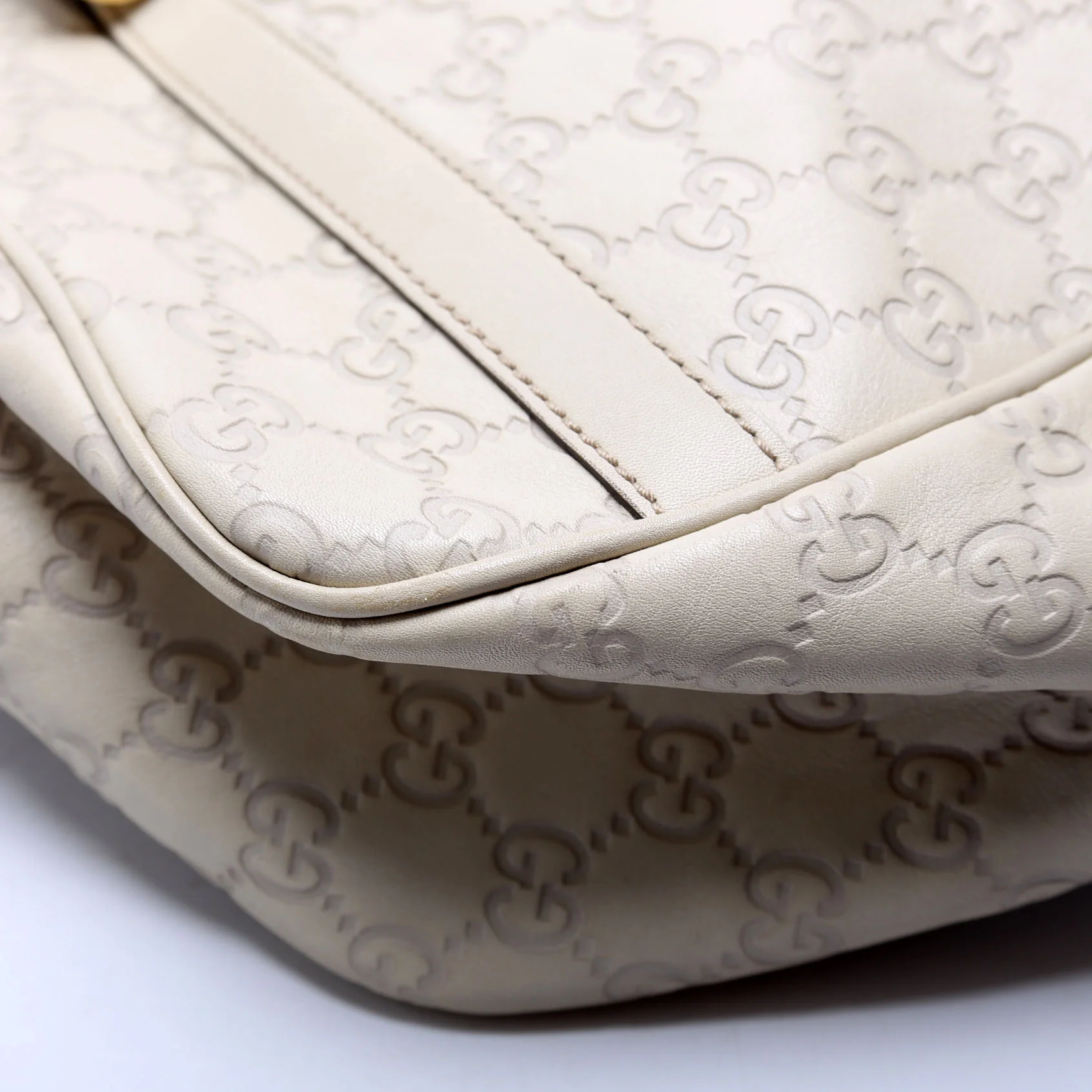 232963 Guccissima GG Twins Medium Tote White - Image 5