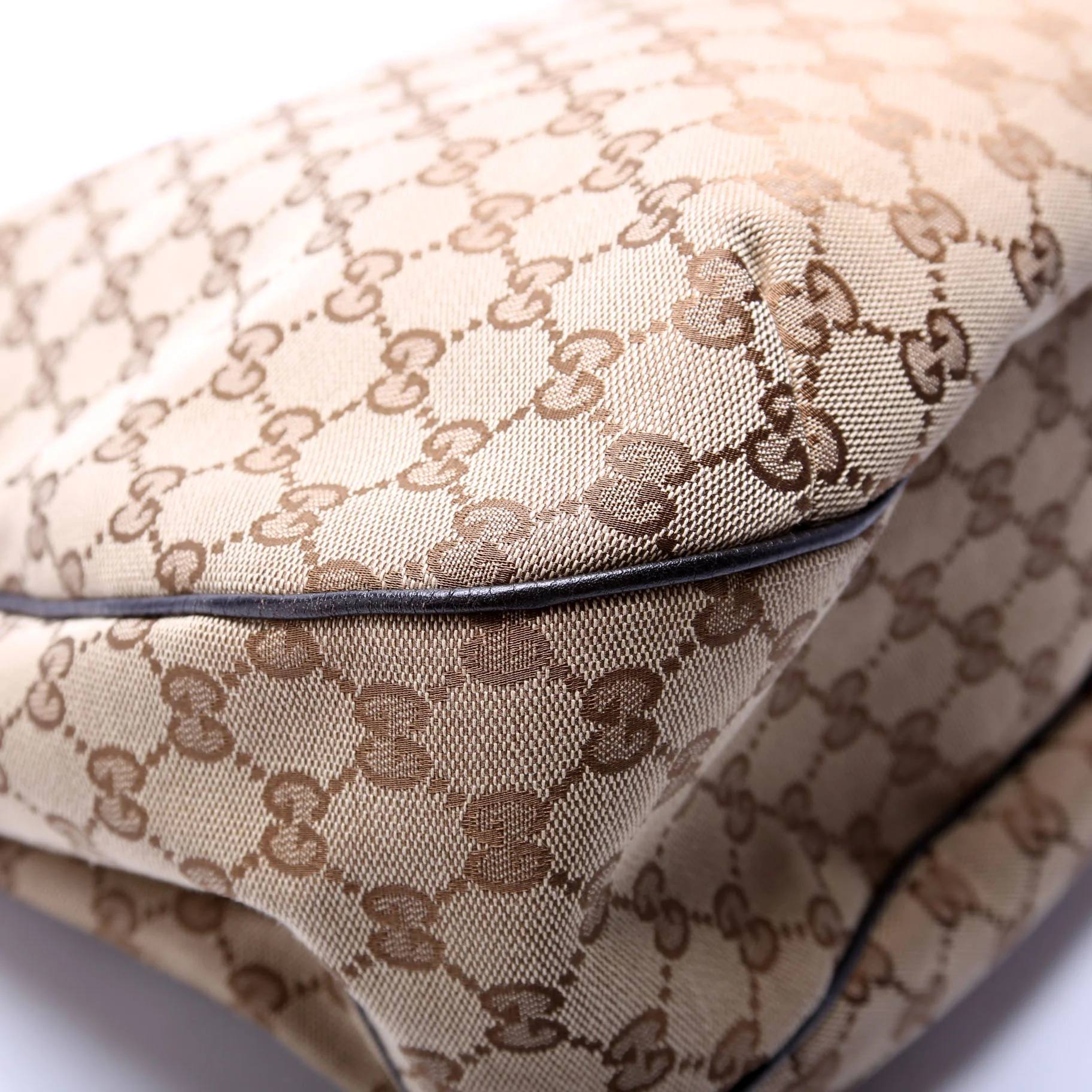 233604 GG Canvas New Ladies Web Large Hobo - Image 5