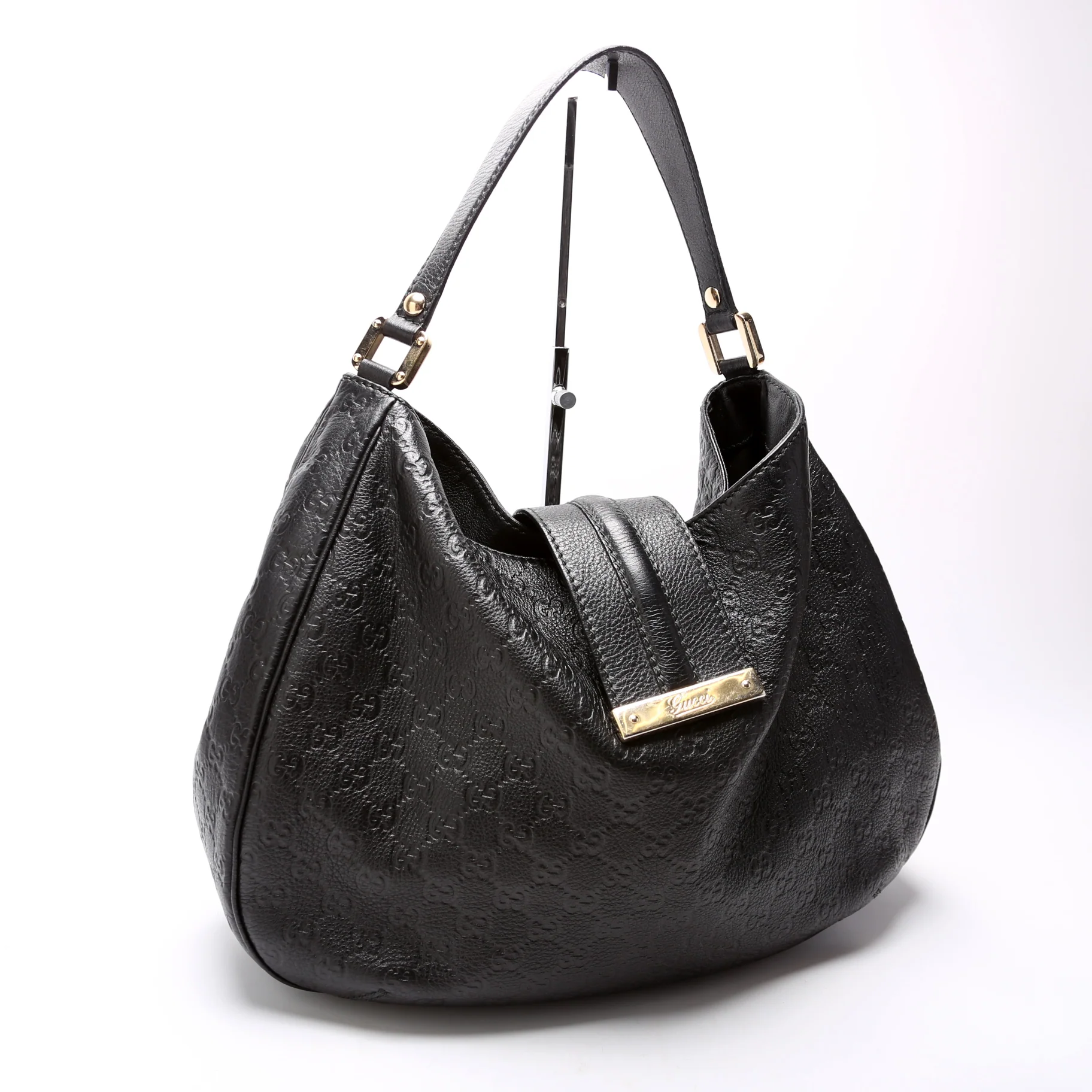 233604 GG Leather Large Hobo - Image 2