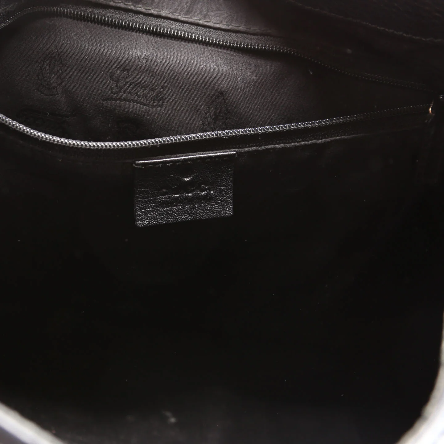 233604 GG Leather Large Hobo Black - Image 7
