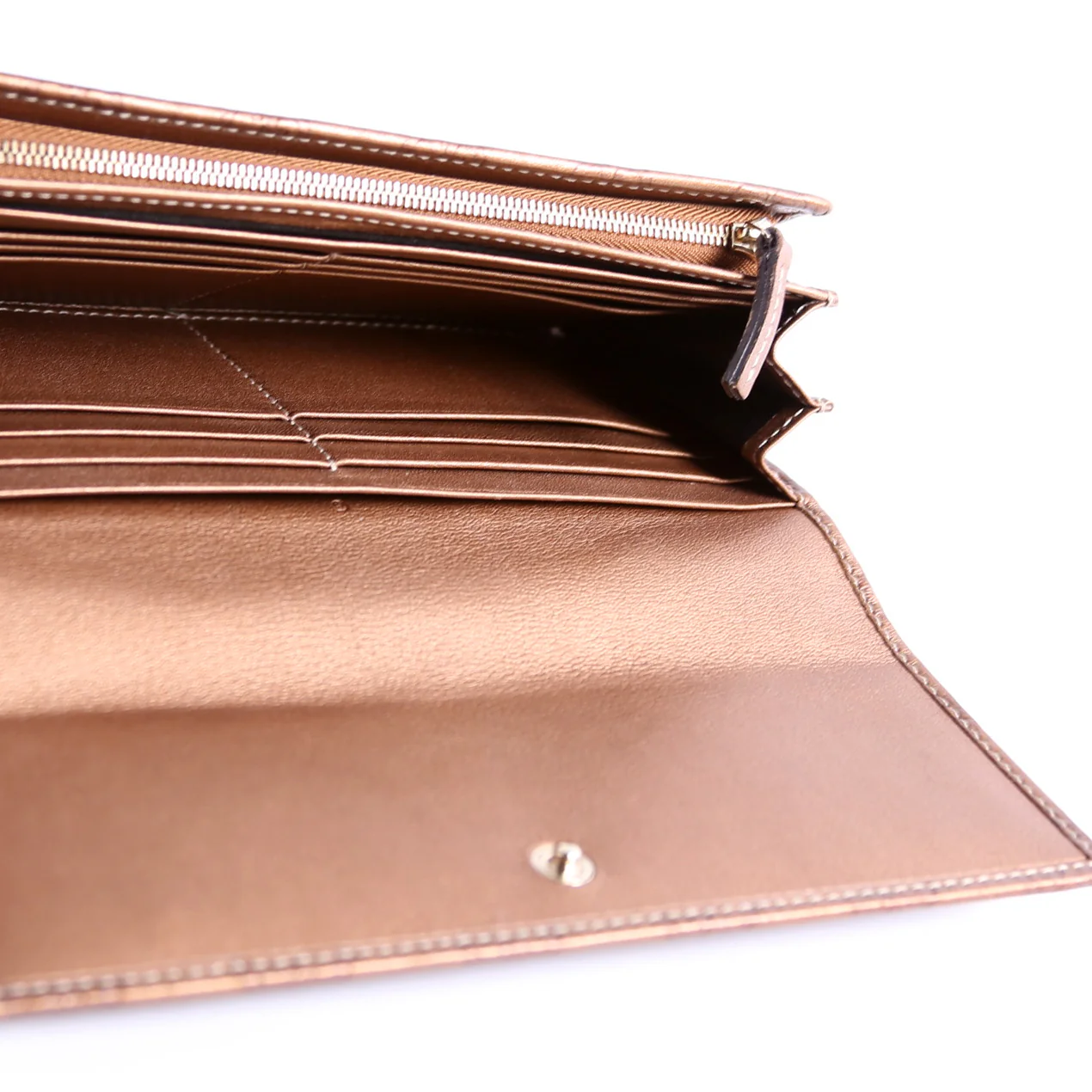 245728 Guccissima Lovely Heart Continental Wallet Bronze - Image 11
