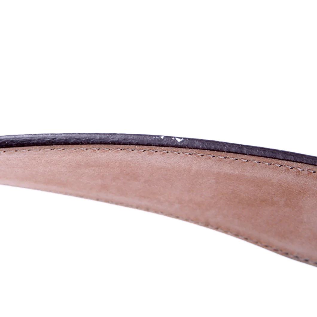 245889 GG Cnavas Interlocking G Bamboo Belt Size 85/34 Brown - Image 5