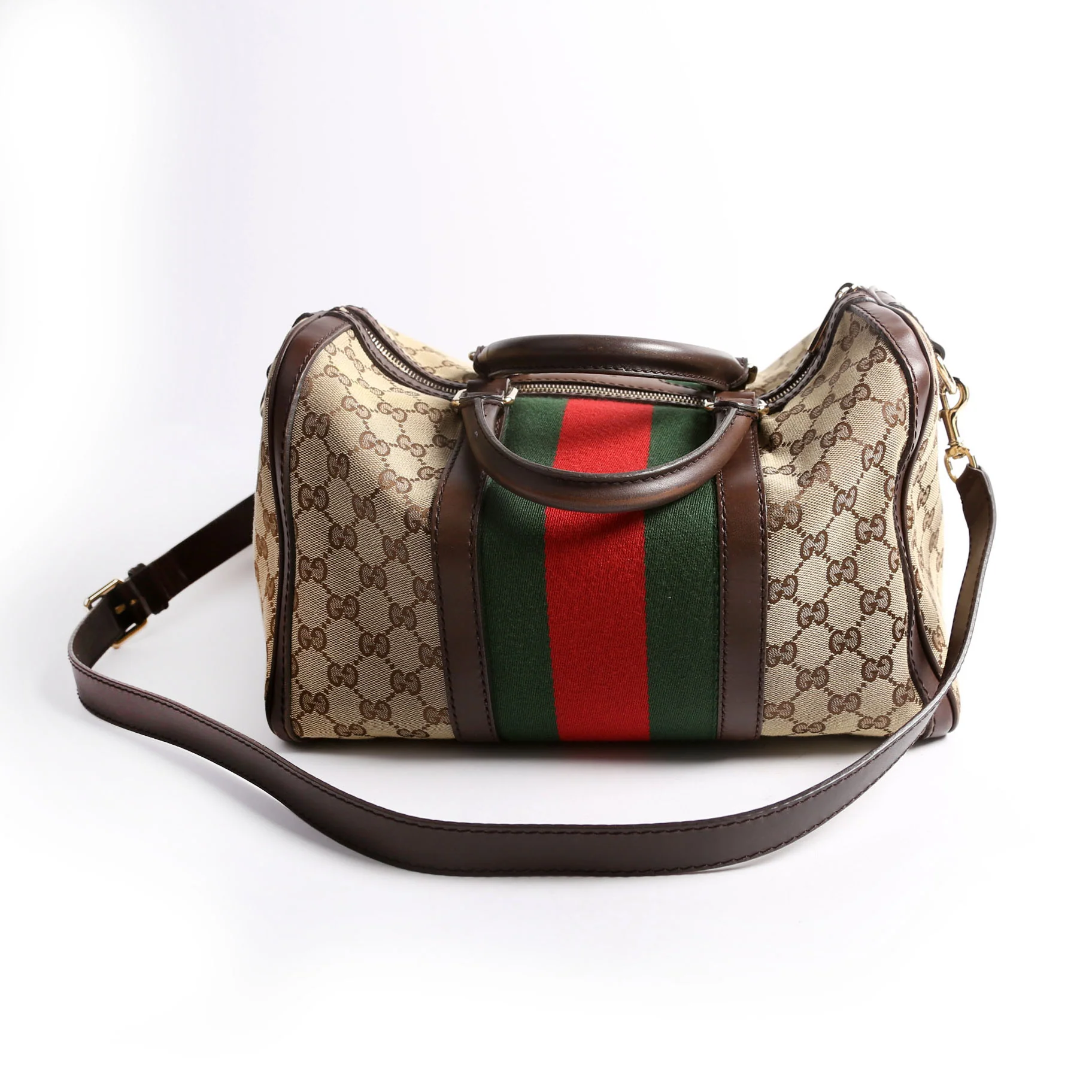 247205 Boston Bag Canvas Brown - Image 2