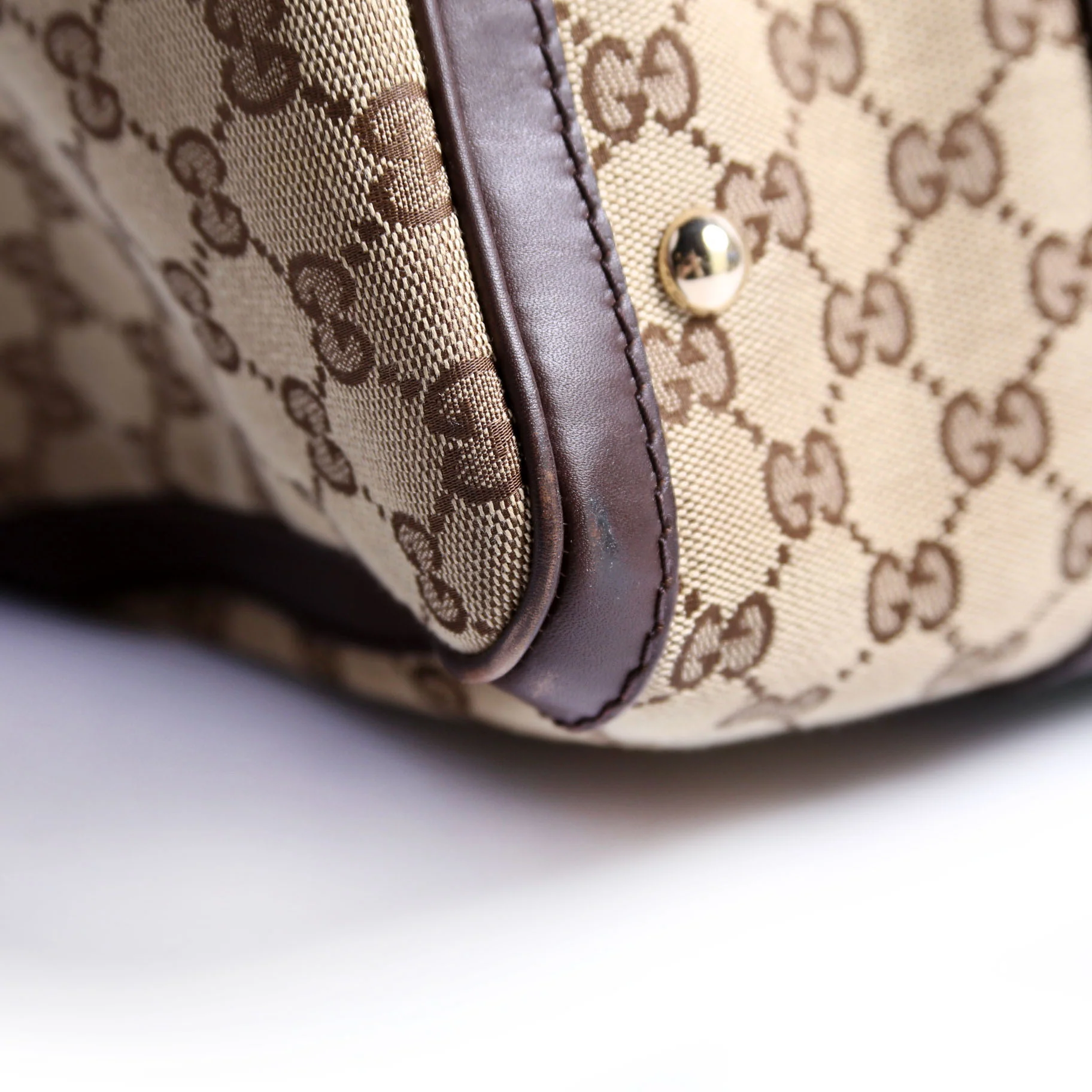 247205 Boston Bag Canvas Brown - Image 7