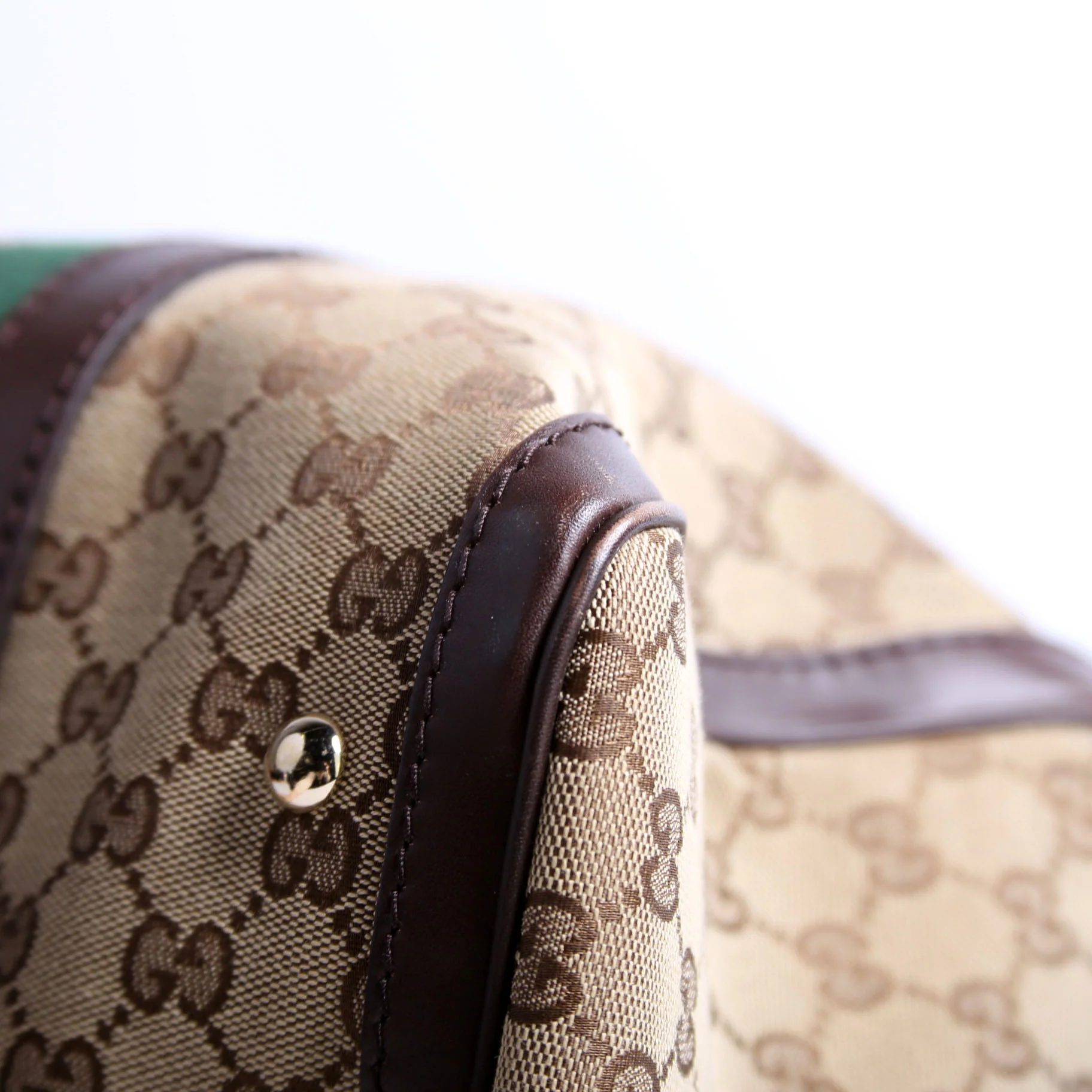 247205 Boston Bag Canvas Brown - Image 8