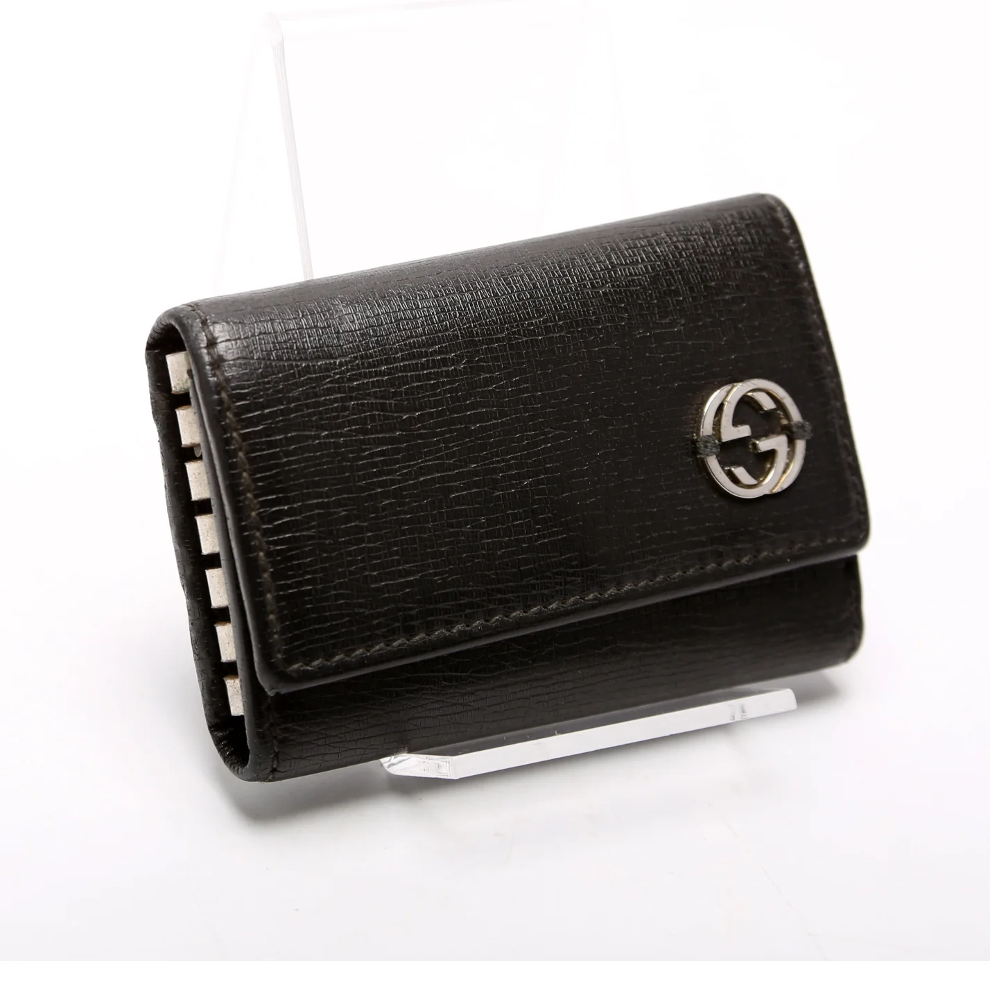 256337 Key Case Leather Black - Image 2