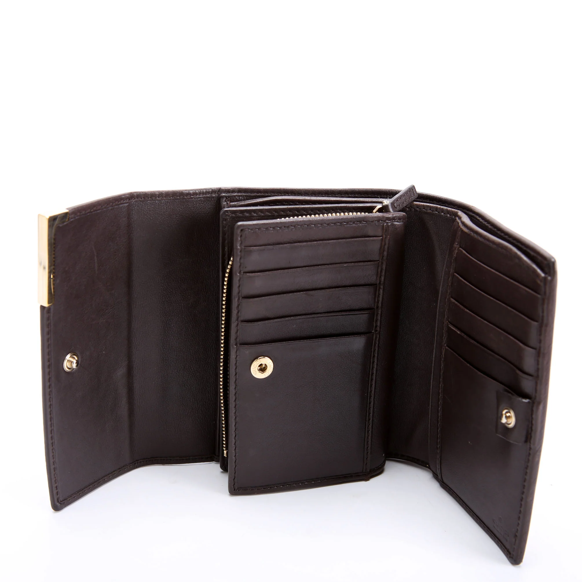 256935 GG Canvas Tri-Fold Compact Wallet - Image 13