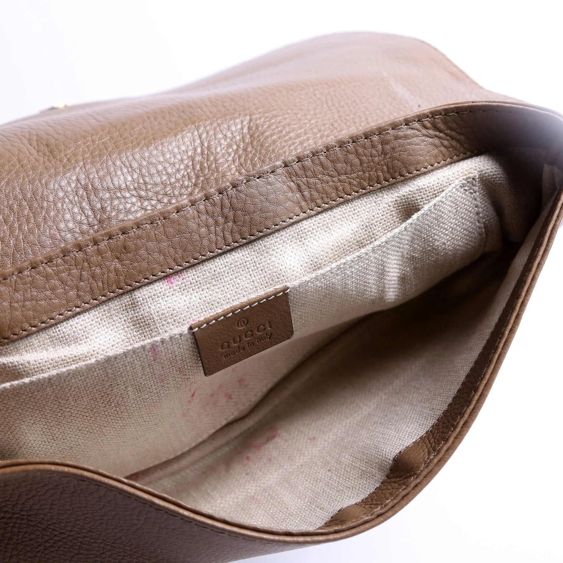 257053 Greenwich Clutch Python Leather Brown - Image 9