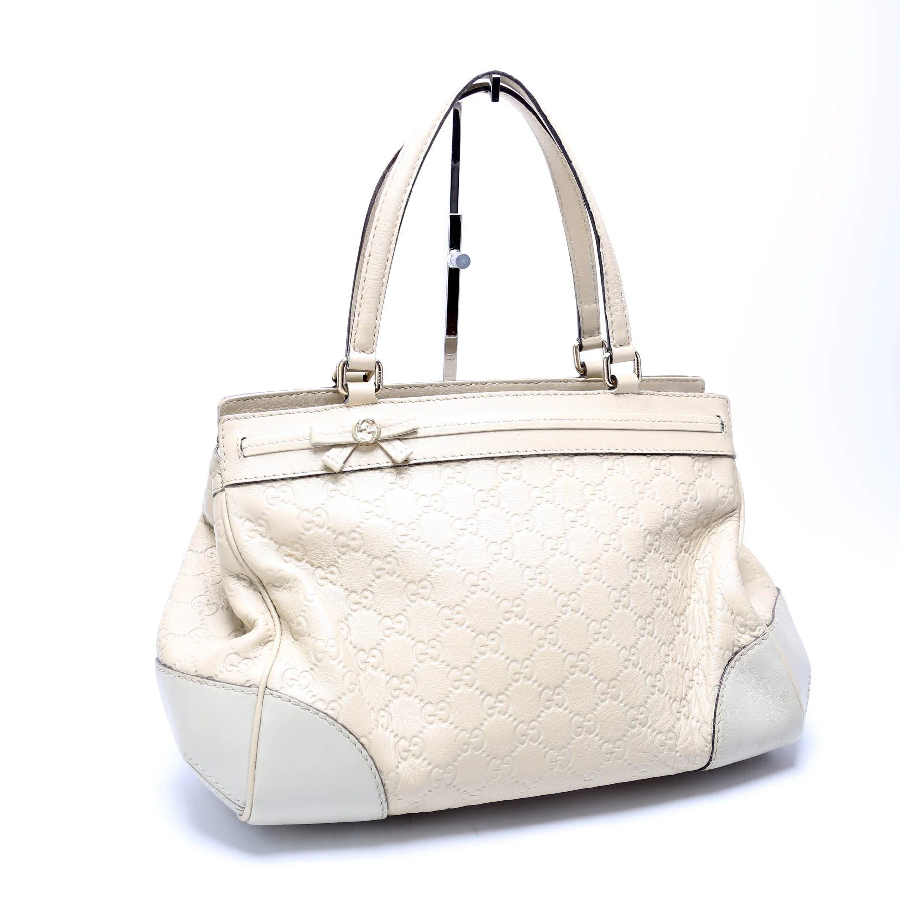 257063 Guccissima Mayfair Ribbon White - Image 2