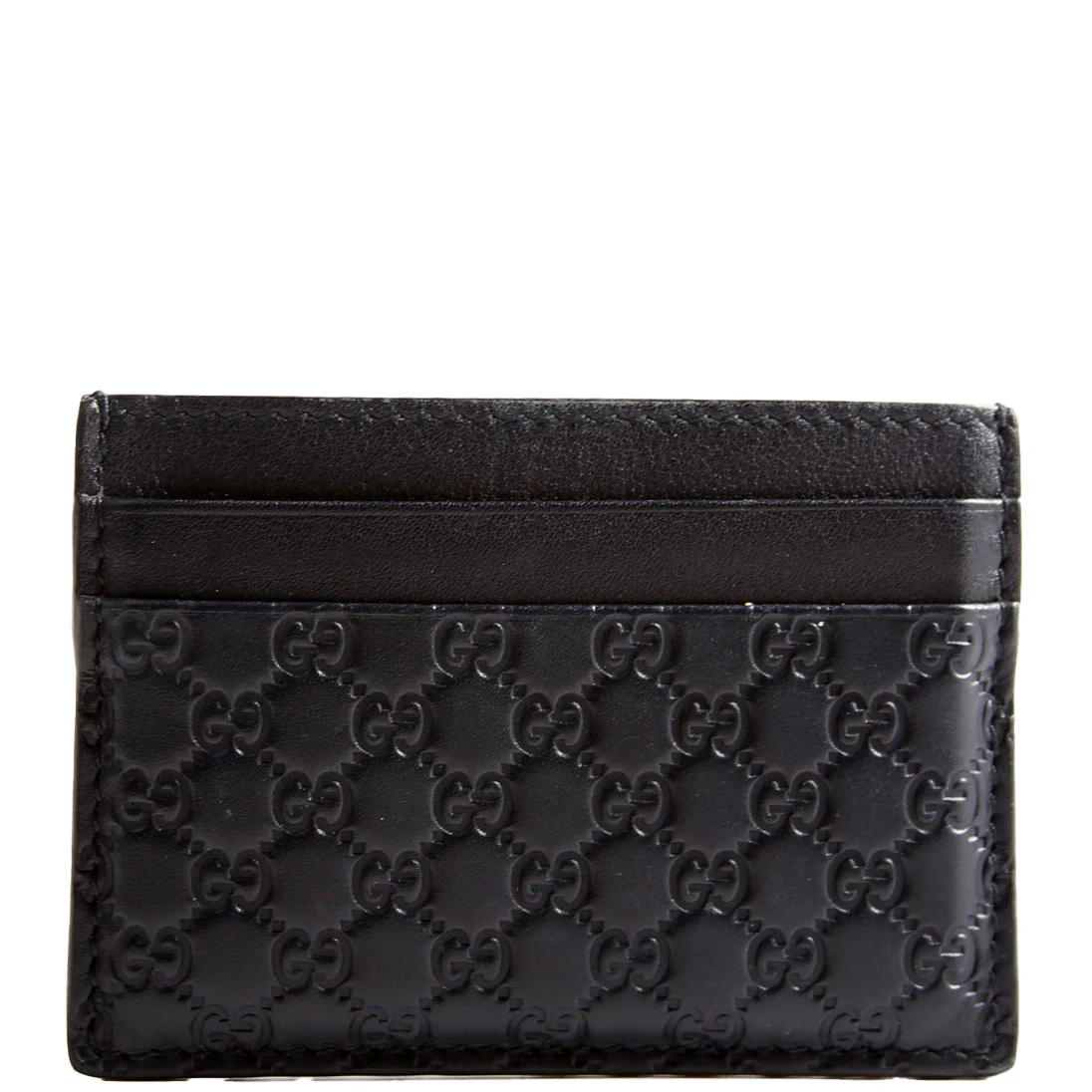 262837 Microguccissima Card Holder Black