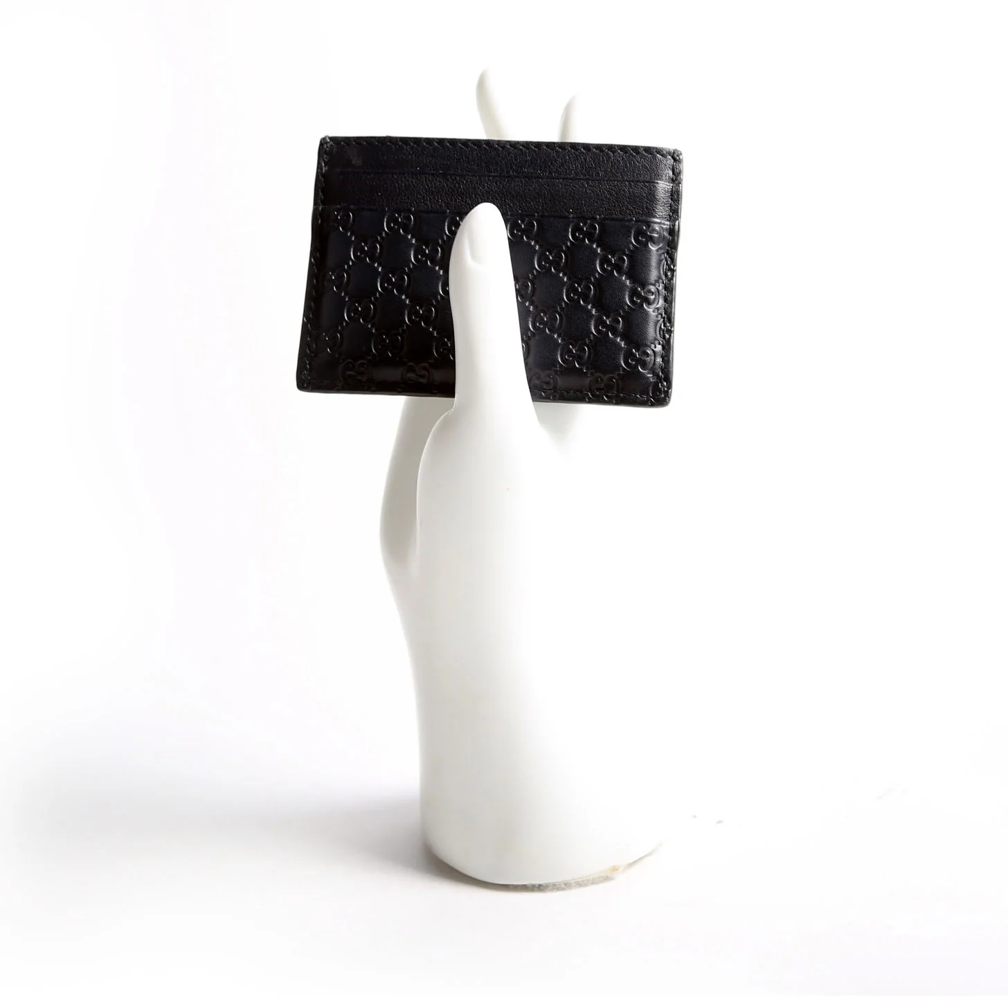 262837 Microguccissima Card Holder Black - Image 11