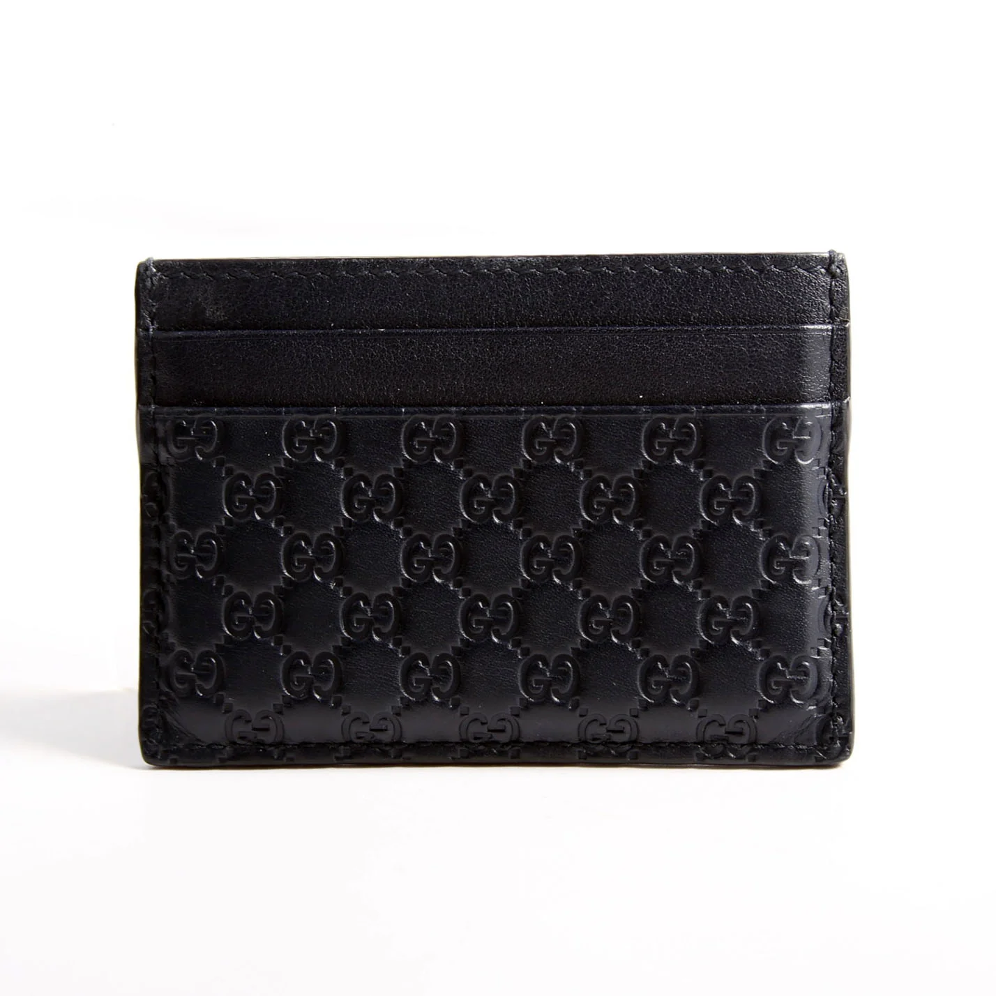 262837 Microguccissima Card Holder Black - Image 2