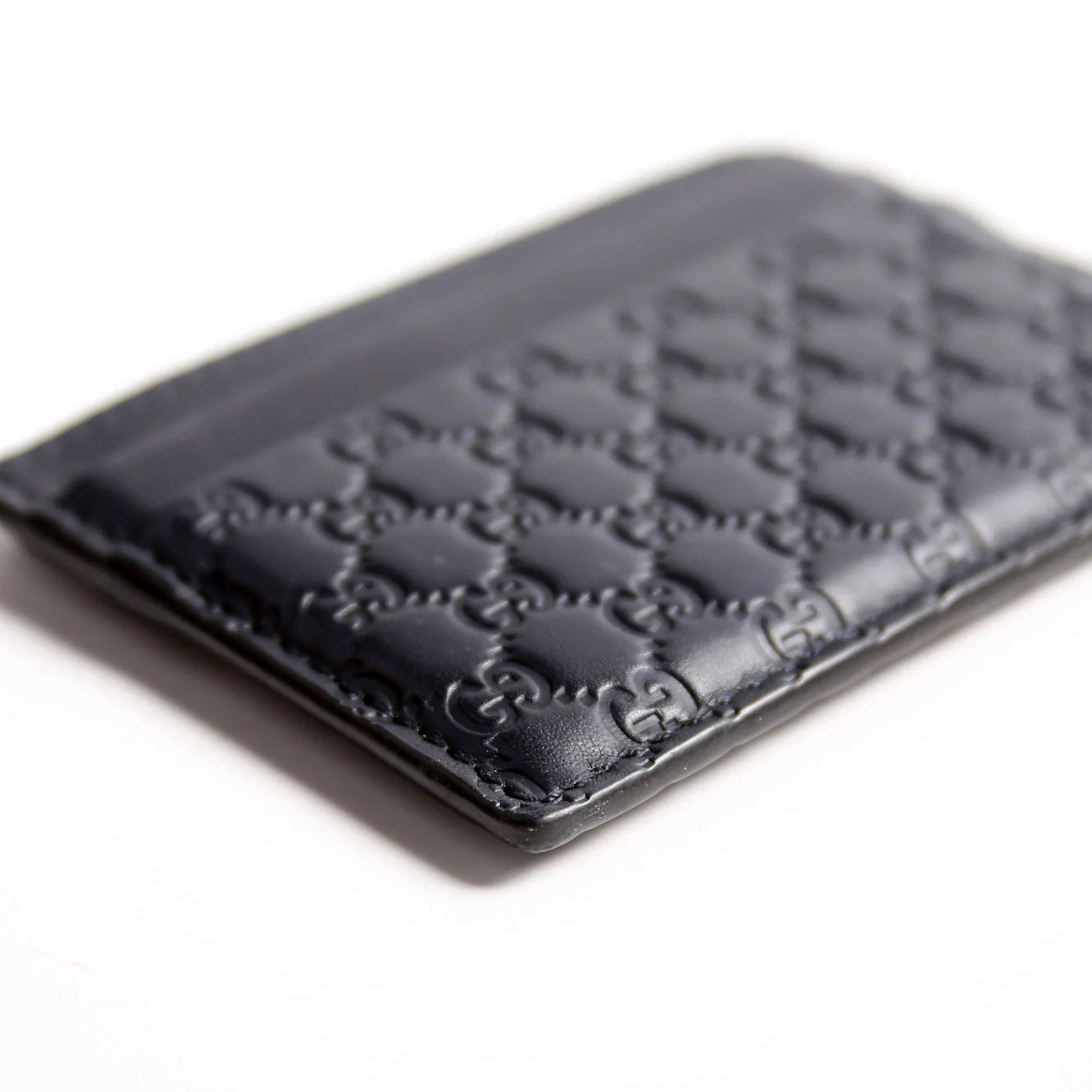 262837 Microguccissima Card Holder Black - Image 6