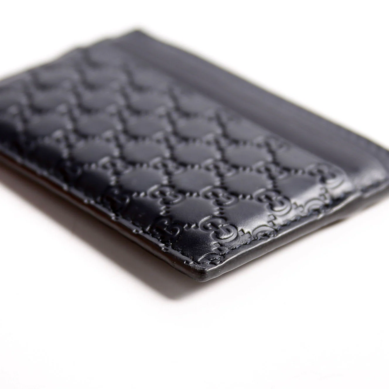 262837 Microguccissima Card Holder Black - Image 7