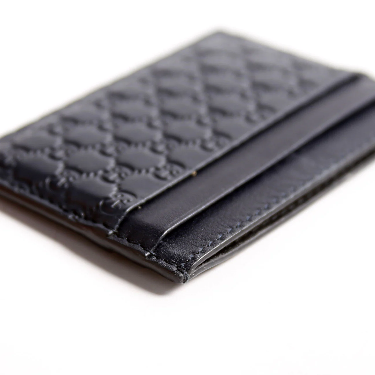262837 Microguccissima Card Holder Black - Image 8