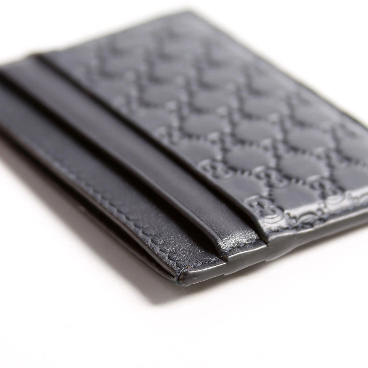 262837 Microguccissima Card Holder Black - Image 9