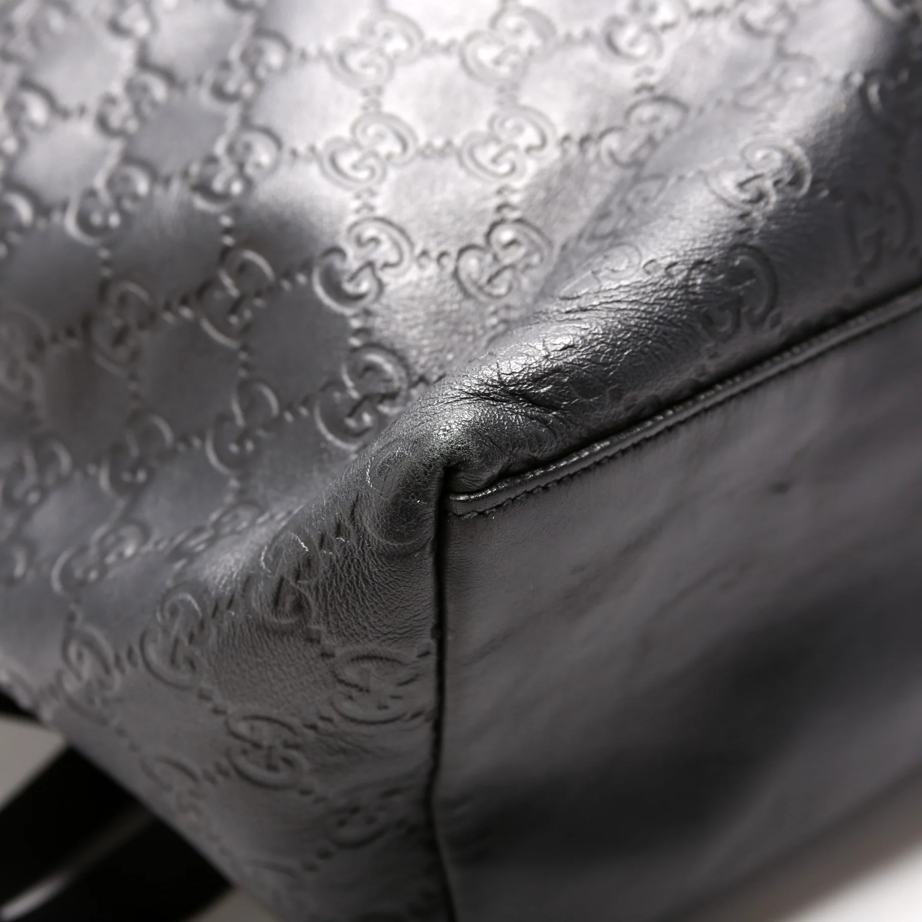 268184 Guccissima Rubber Leather Backpack - Image 6