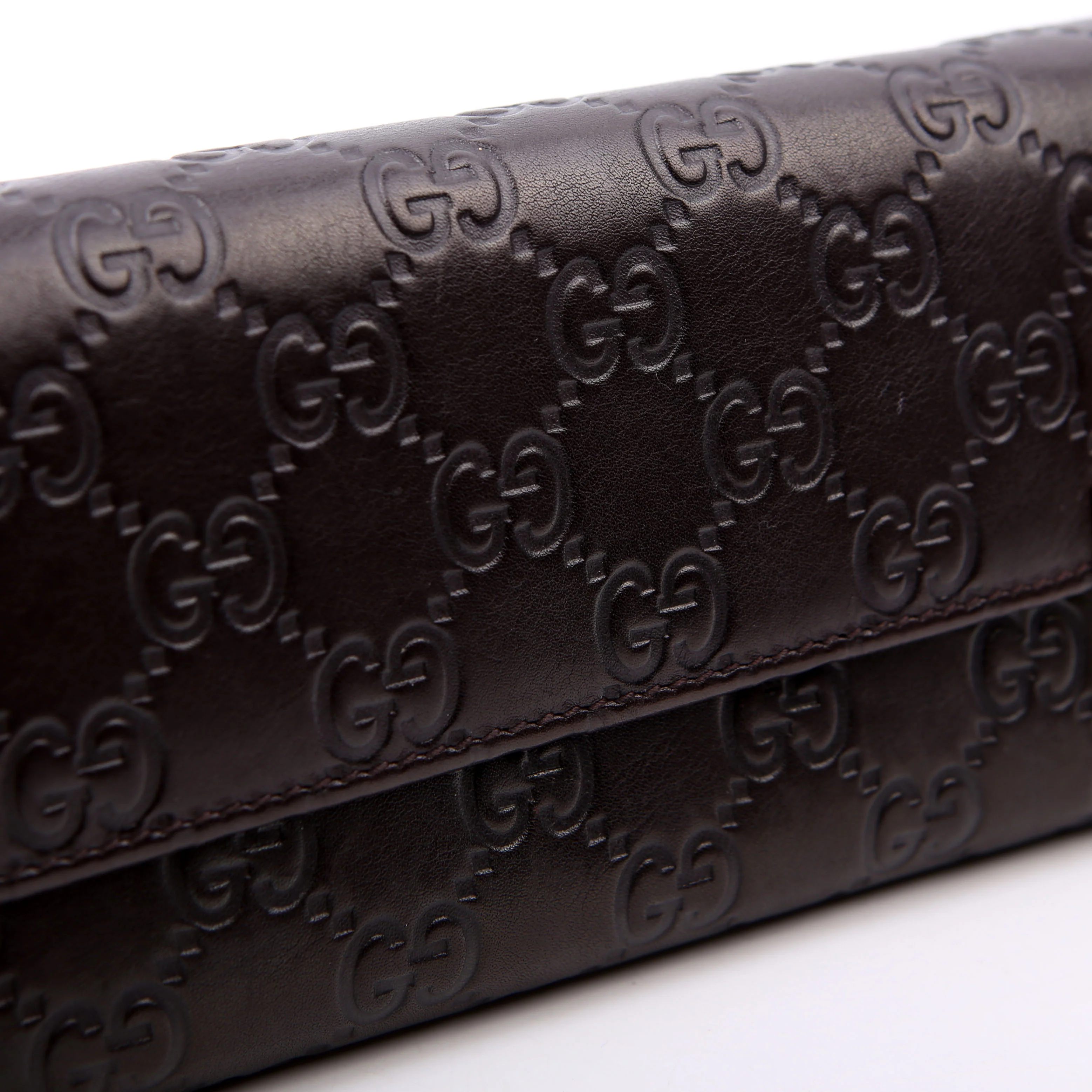269541 Guccissima Wallet On Chain Clutch Brown - Image 11