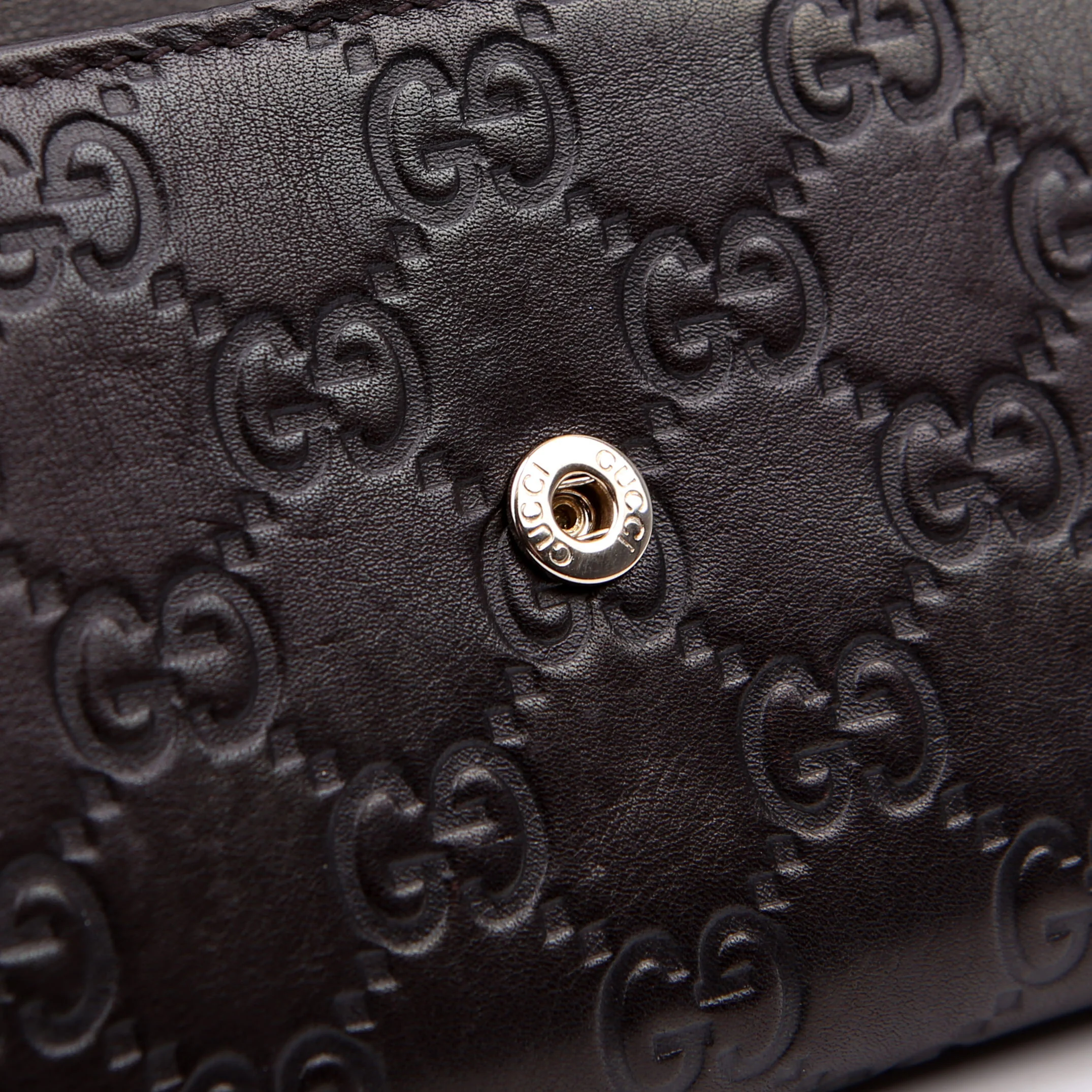 269541 Guccissima Wallet On Chain Clutch Brown - Image 14
