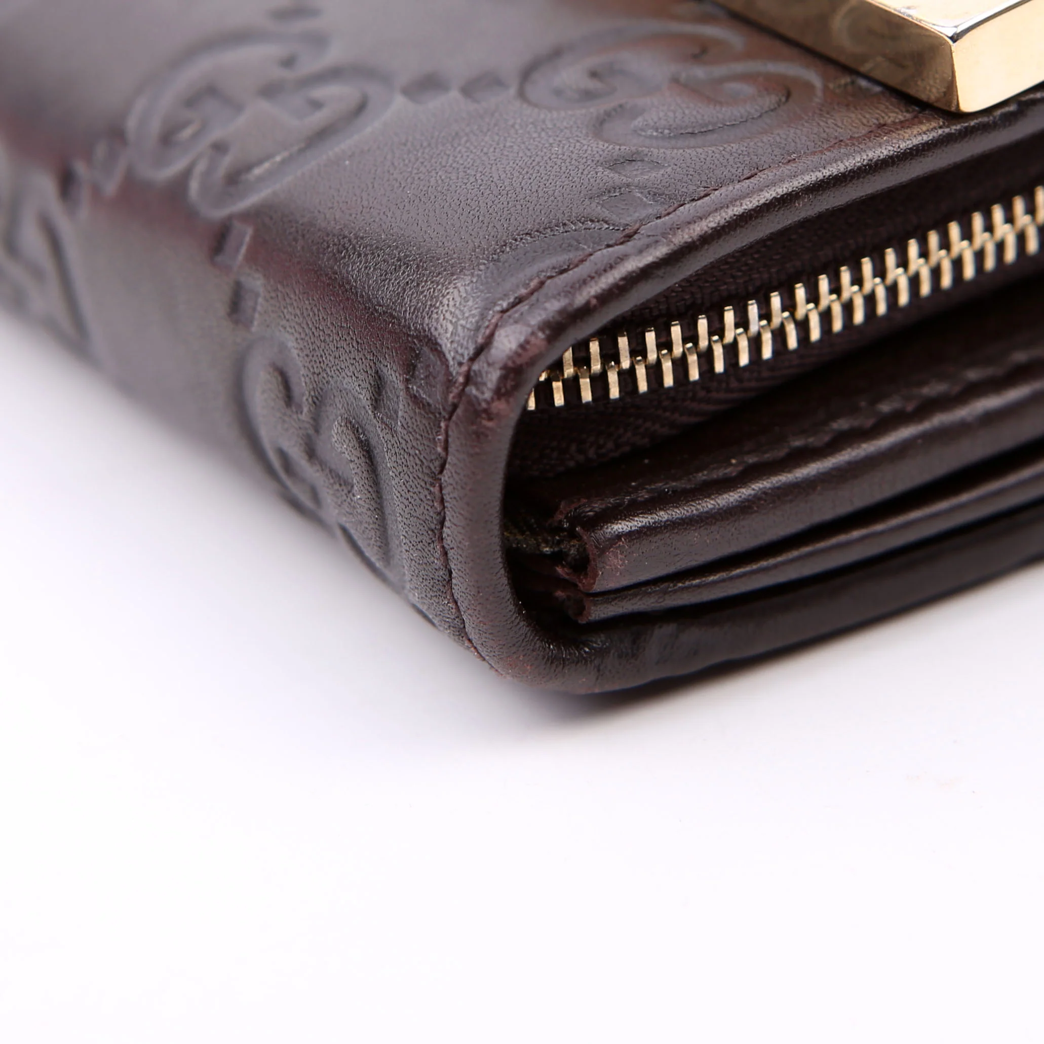 269541 Guccissima Wallet On Chain Clutch Brown - Image 6