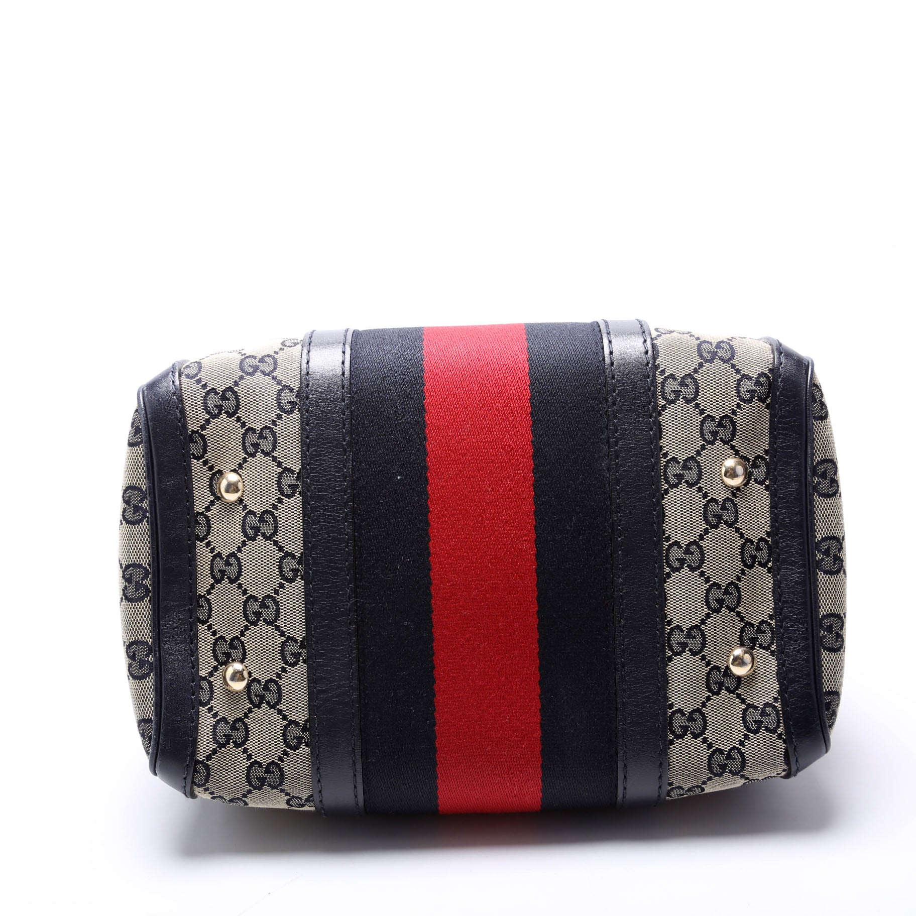 269876 GG Canvas Small Boston Navy - Image 4