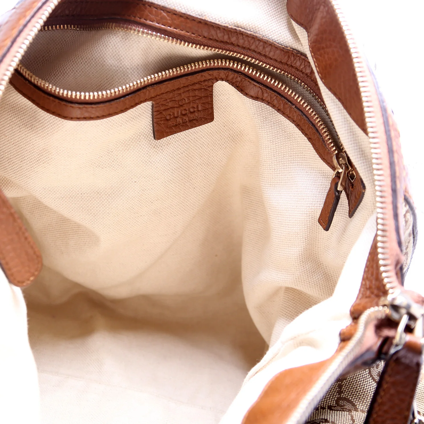 269946 GG Canvas Bella Top Handle Bag Brown - Image 9