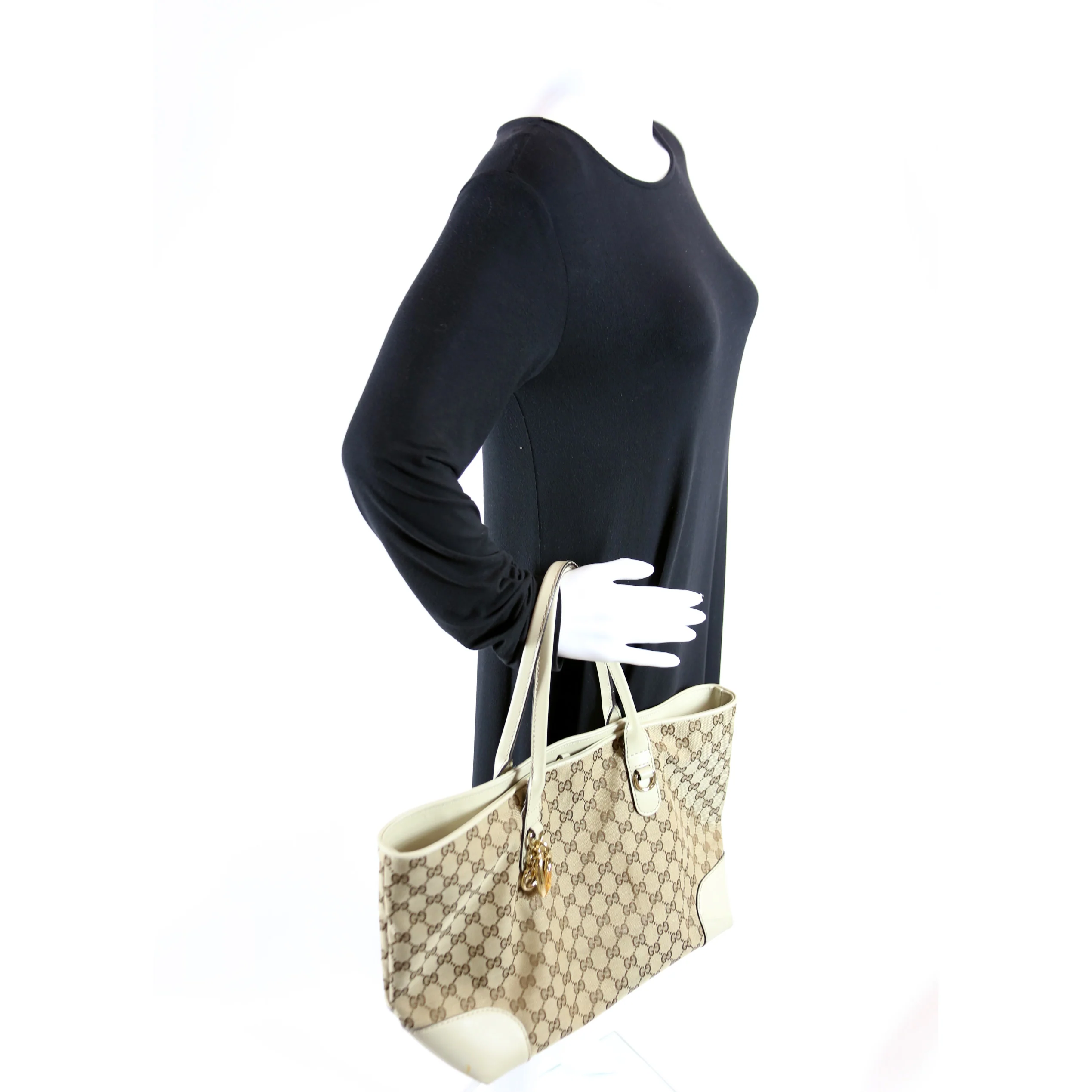 269956 GG Canvas Heart Bit Charm Tote - Image 14