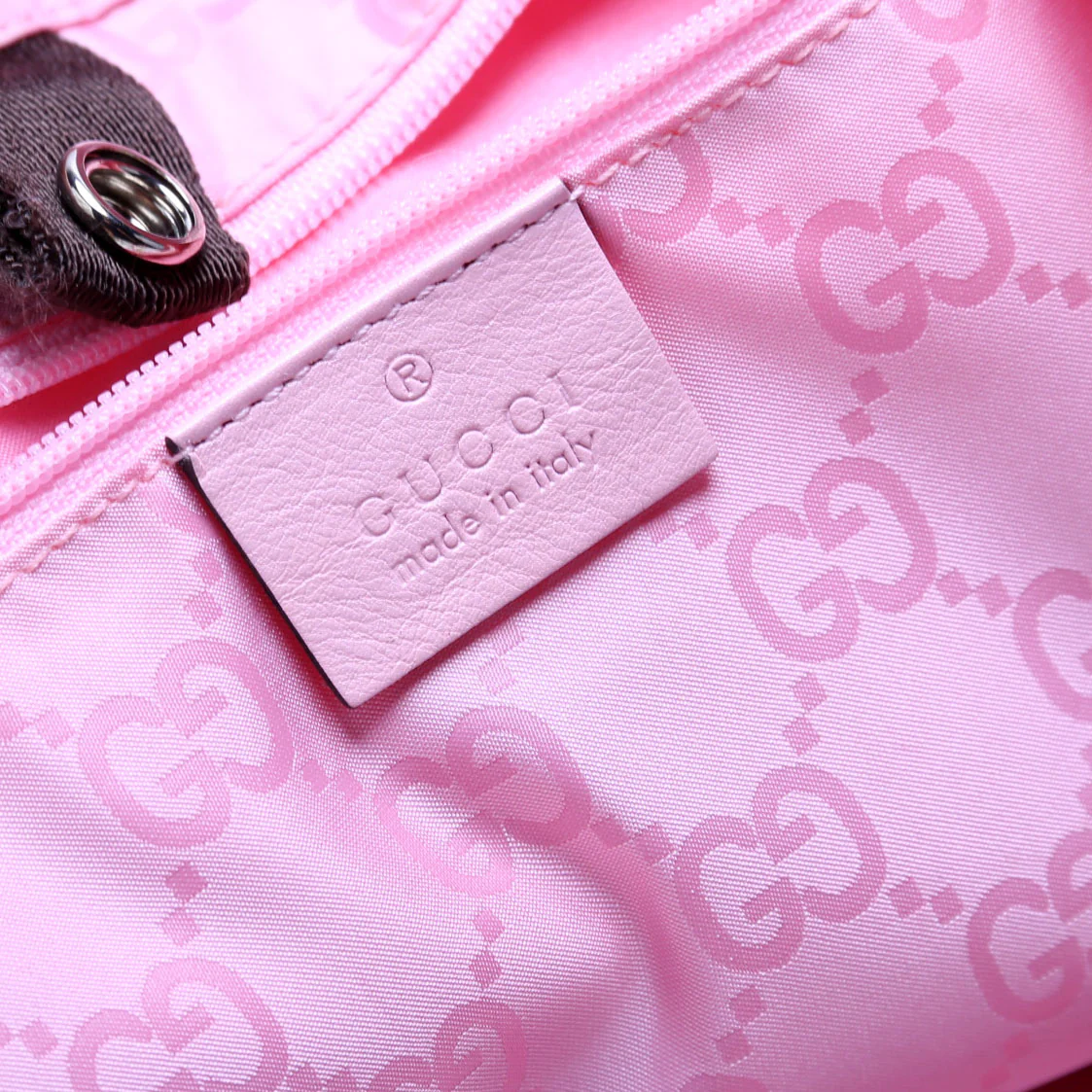 281487 Fold Over Shopping Tote Nylon Pink - Image 10
