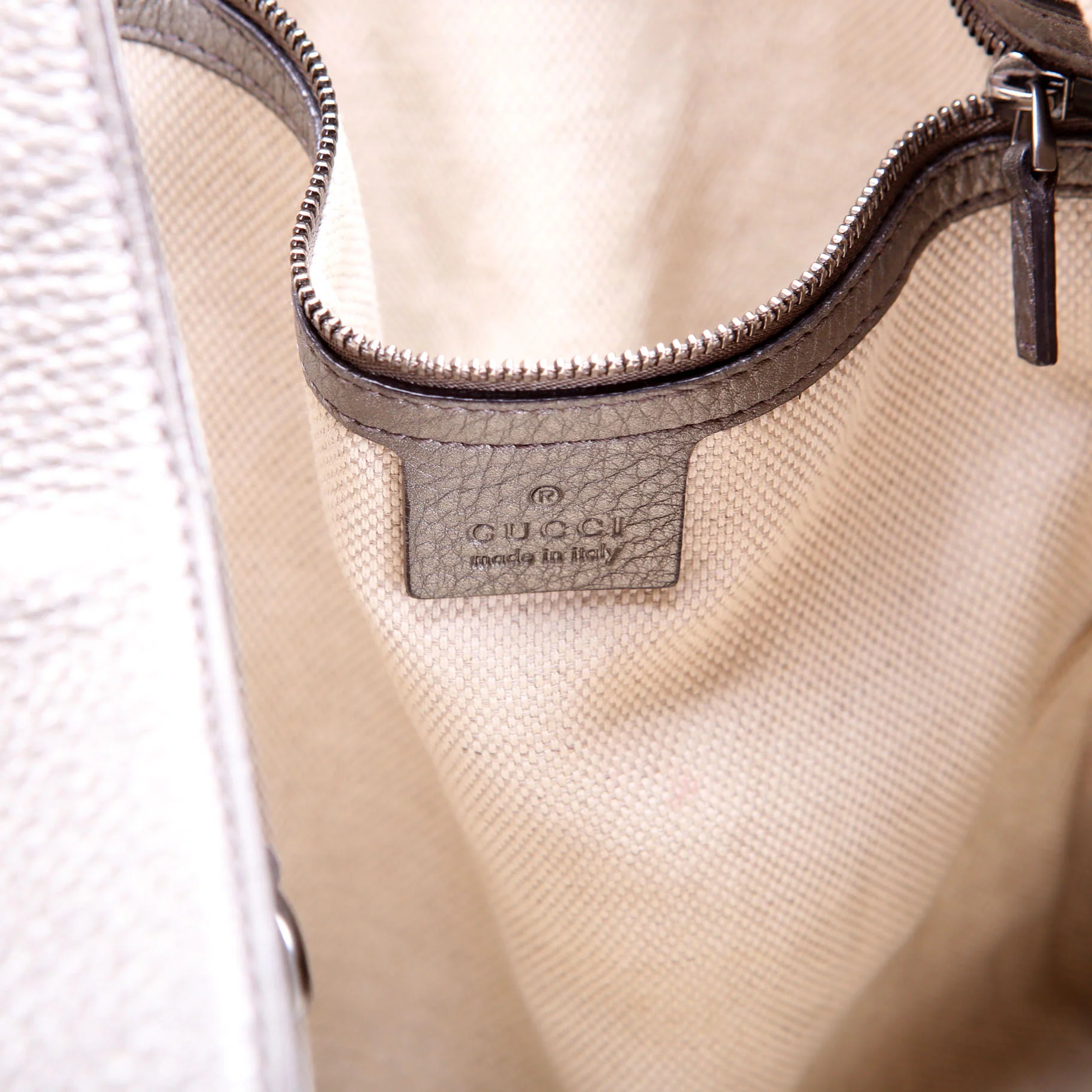 282309 Soho Leather Hobo Medium Silver - Image 11