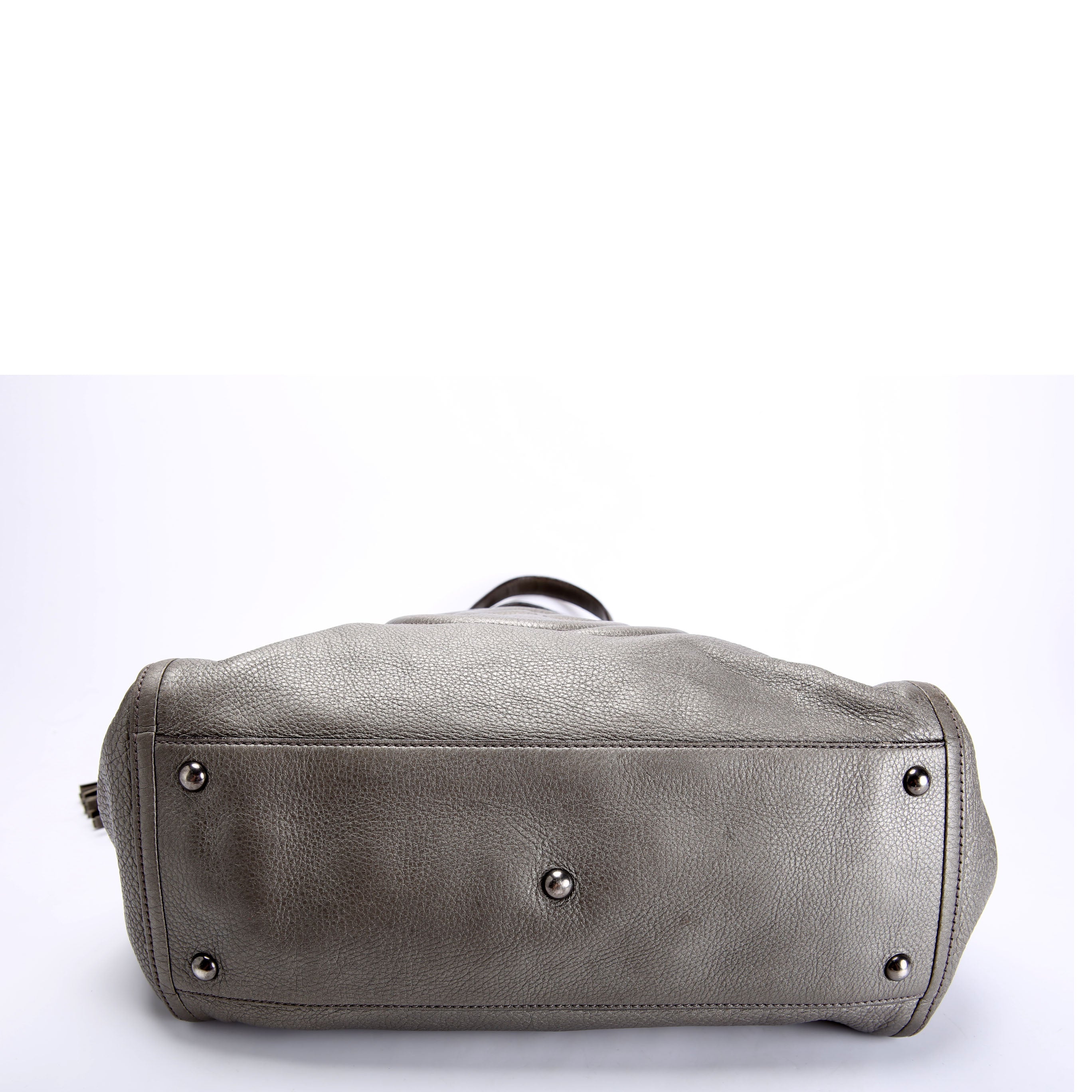 282309 Soho Leather Hobo Medium Silver - Image 4