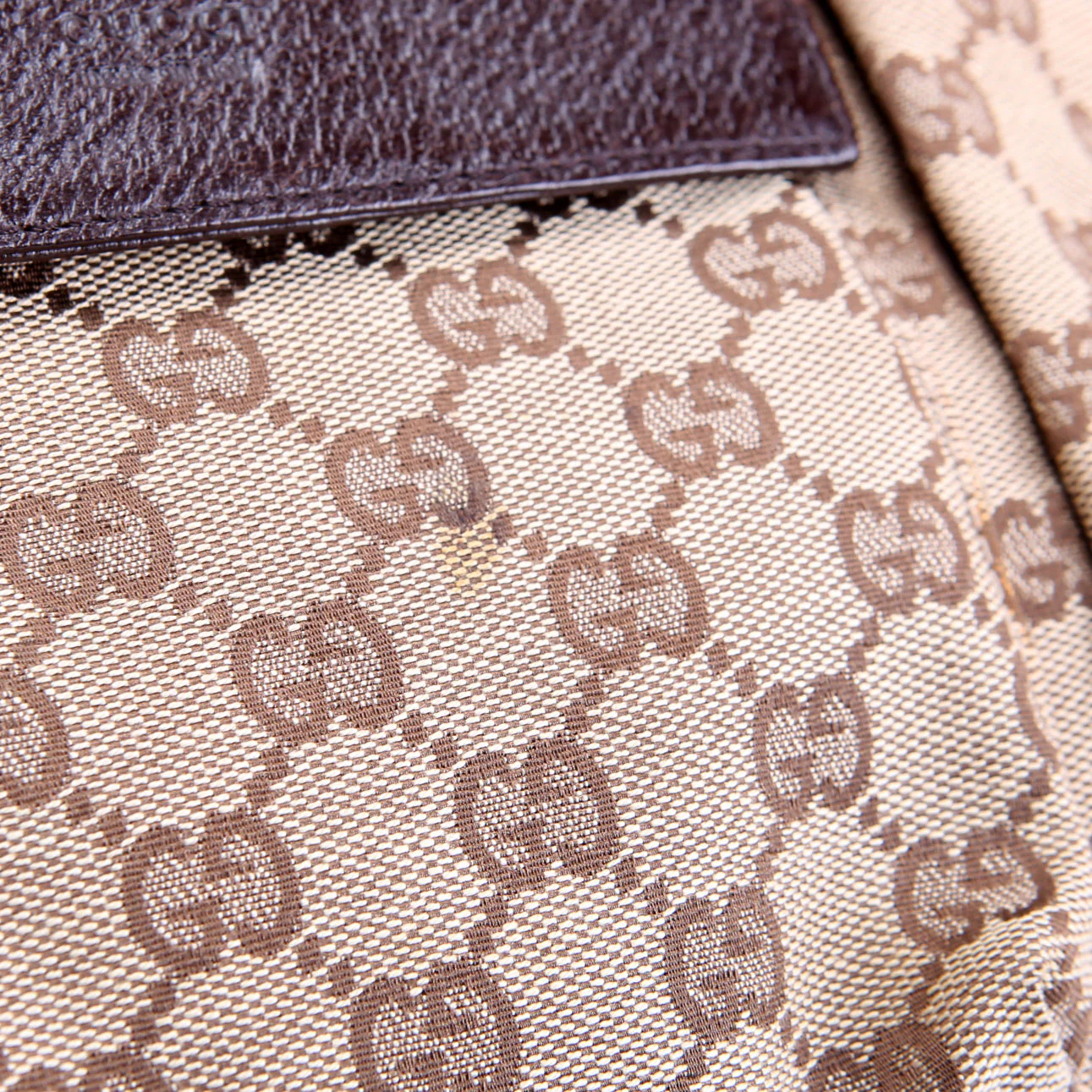 28566 GG Canvas Waist Bag Brown - Image 6
