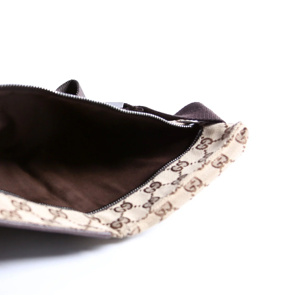 28566 GG Canvas Waist Bag Brown - Image 13