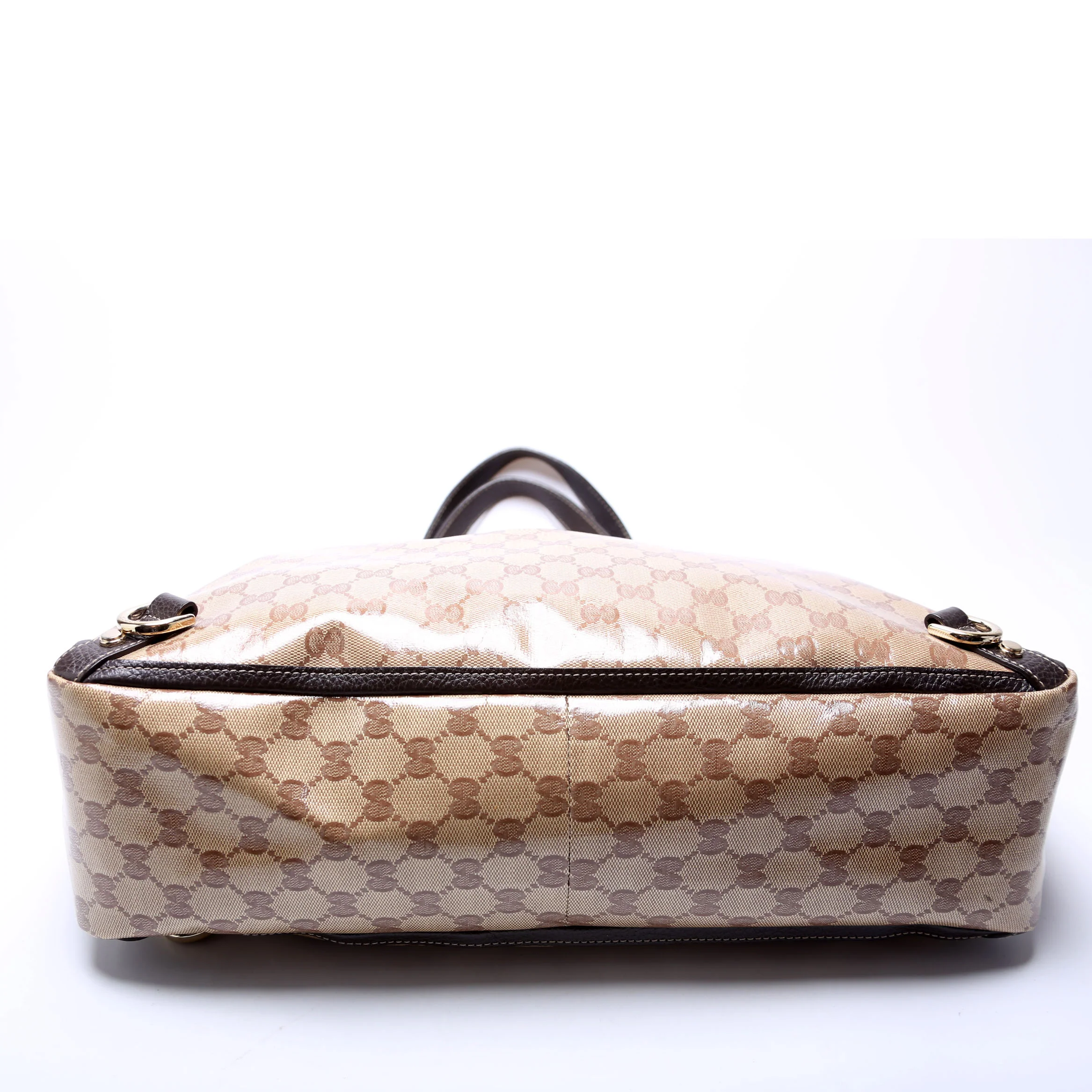 293580 GG Crystal Abbey D Ring Large Tote Brown - Image 4