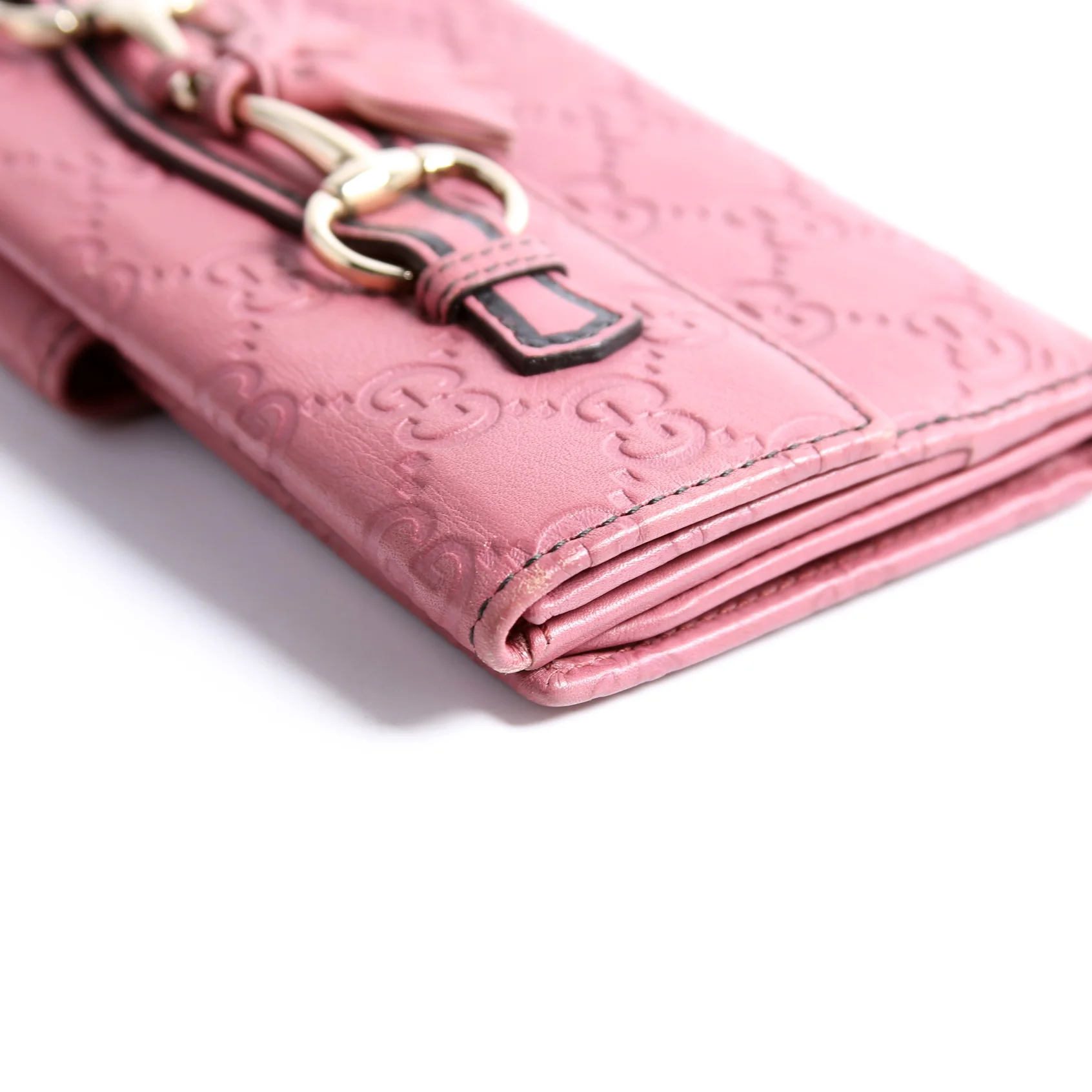 295357 Guccissima Emily Continental Wallet Pink - Image 9