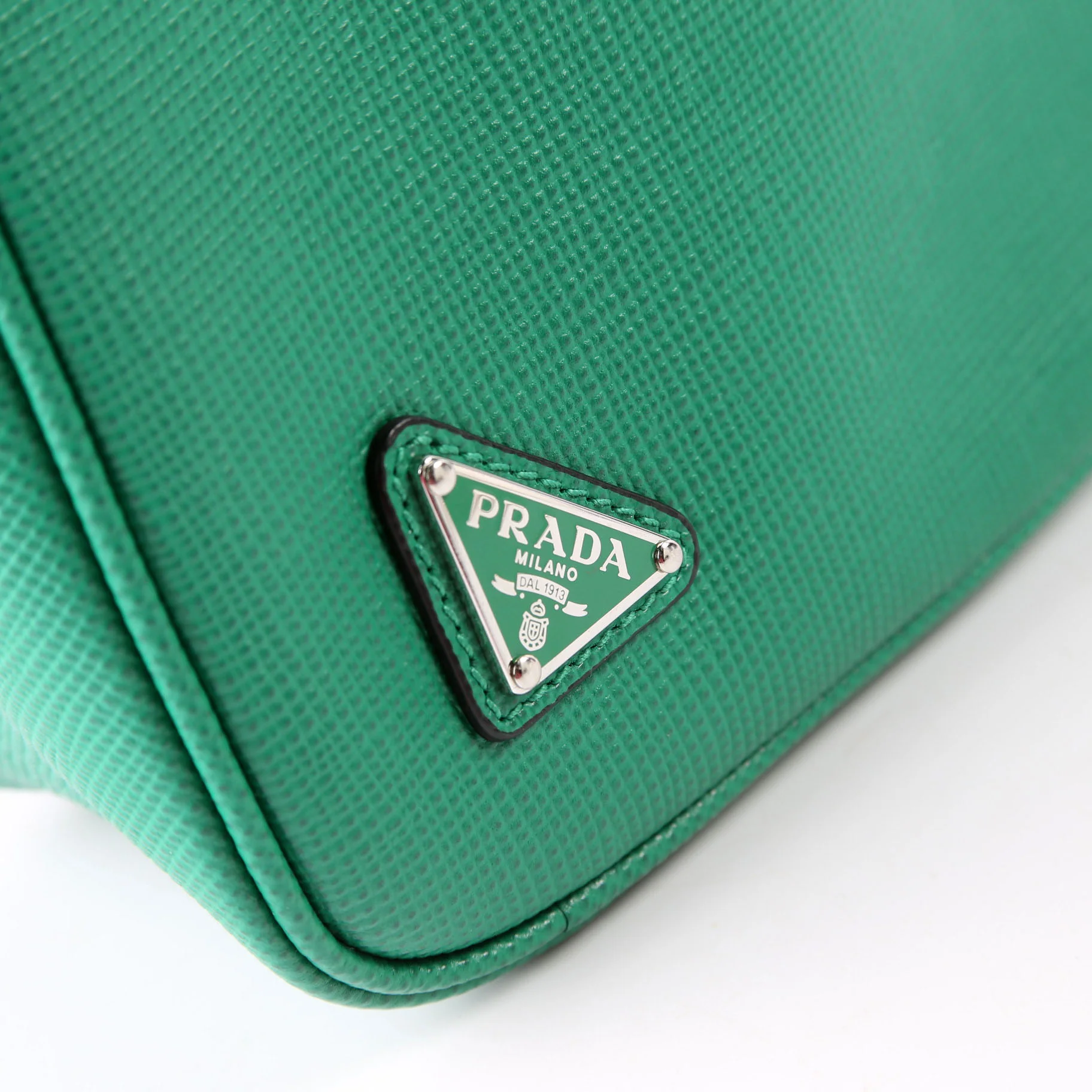 2NE054 Saffiano Triangle Wristlet Pouch - Image 4