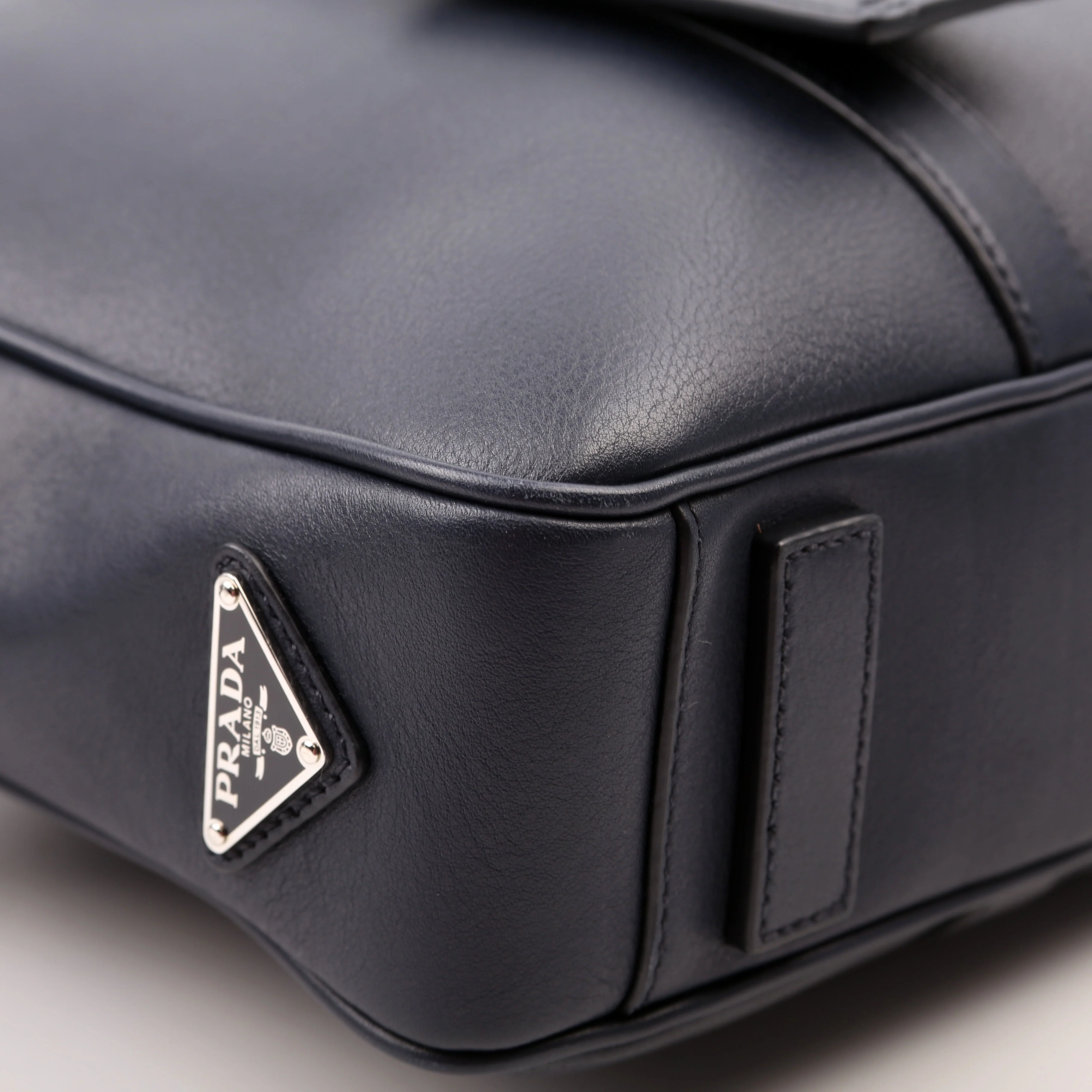 2VE305 Business Bag 2-Way Leather Blue - Image 5