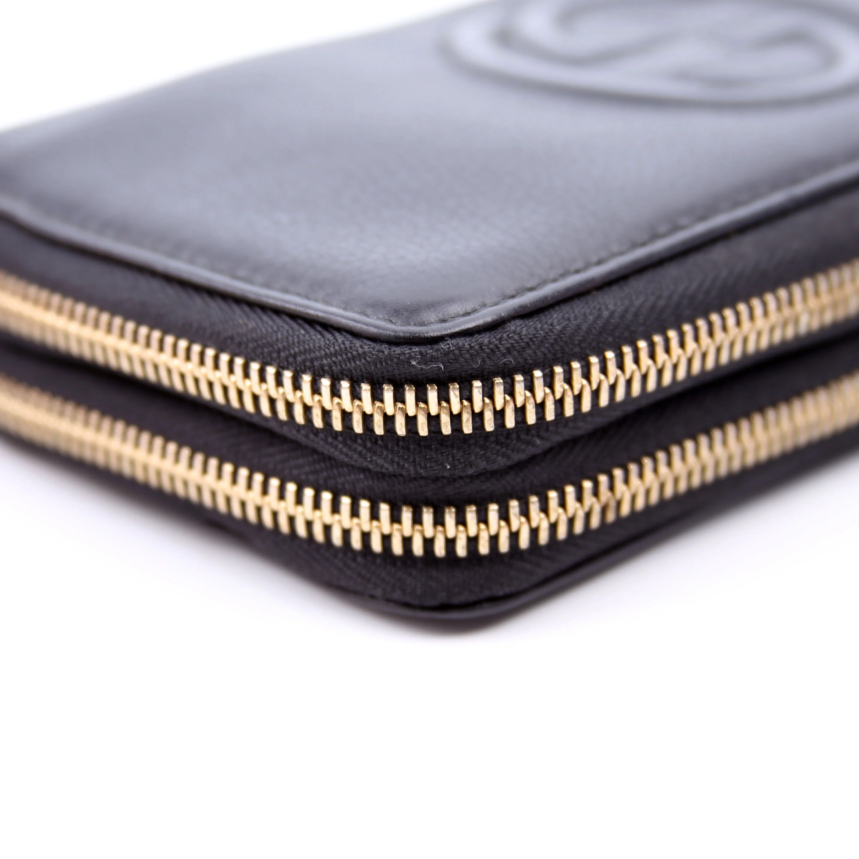306016 Soho Double Zip Wallet Black - Image 8