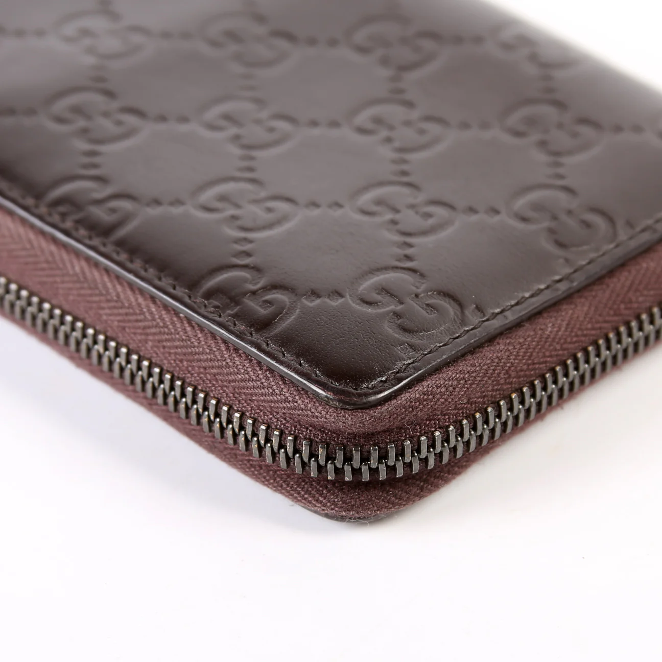 307987 Guccissima Zip Wallet Brown - Image 9