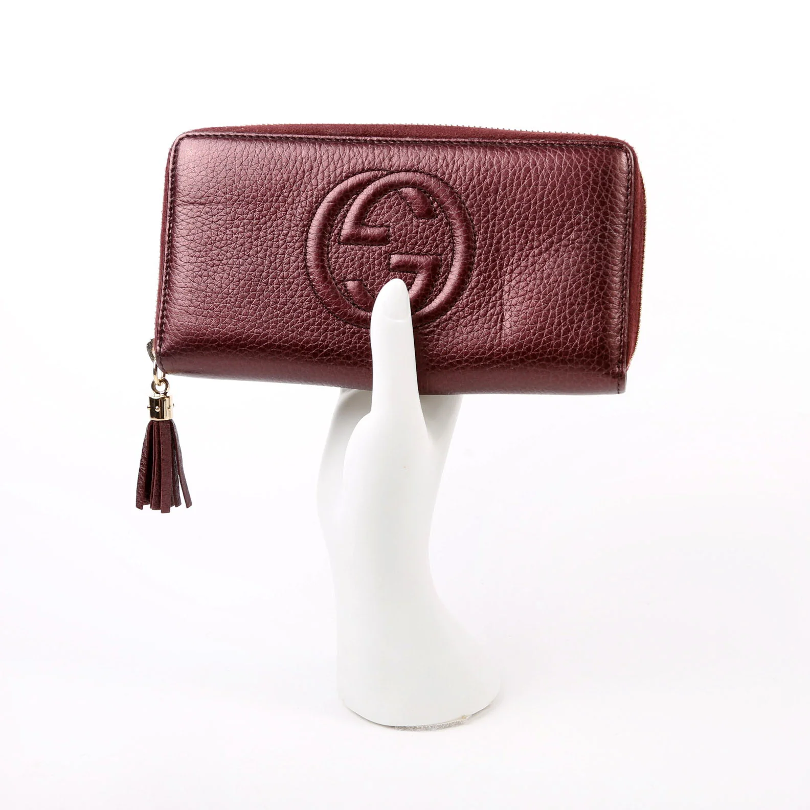 308004 Soho Zippy Wallet Maroon - Image 11