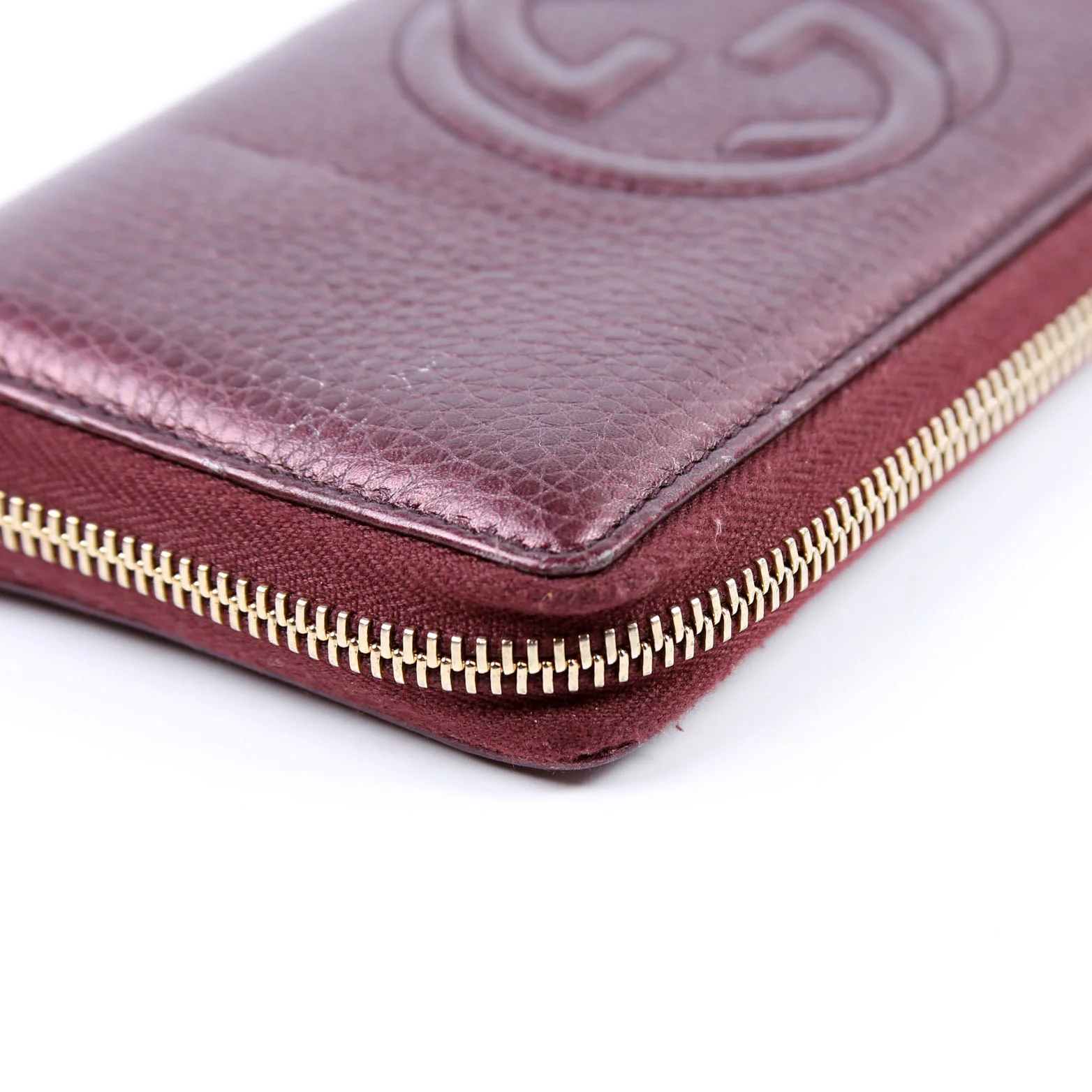 308004 Soho Zippy Wallet Maroon - Image 8