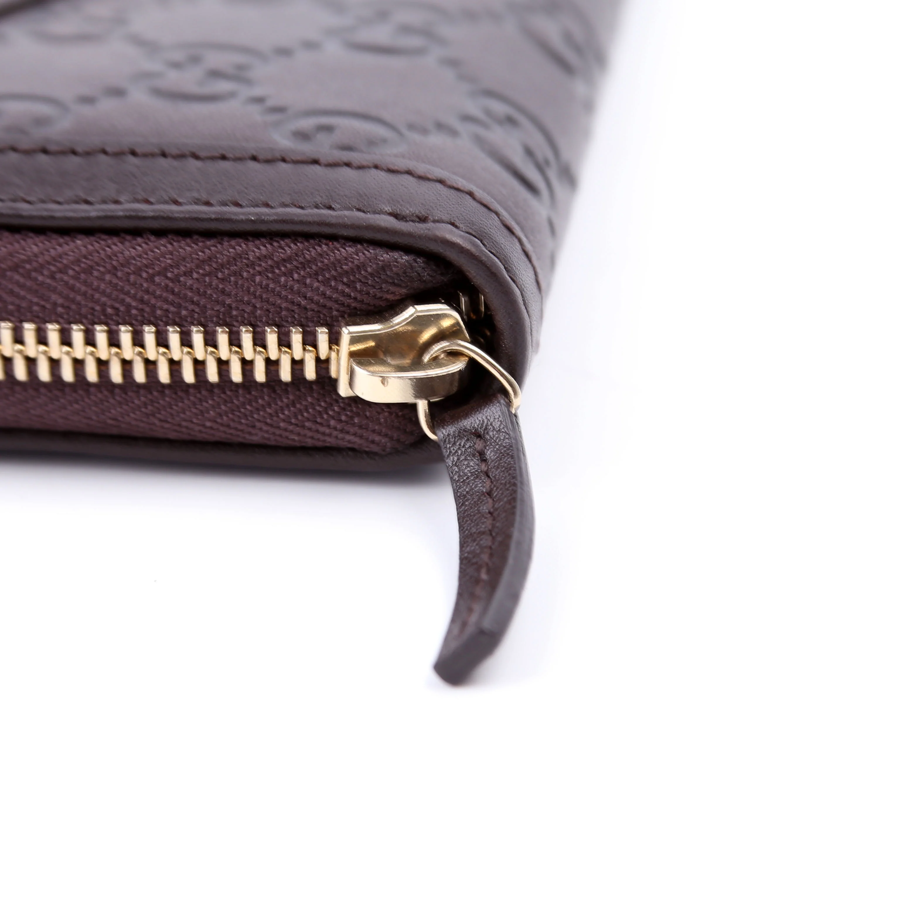 308012 Sukey Guccissima Zip Around Wallet Brown - Image 10